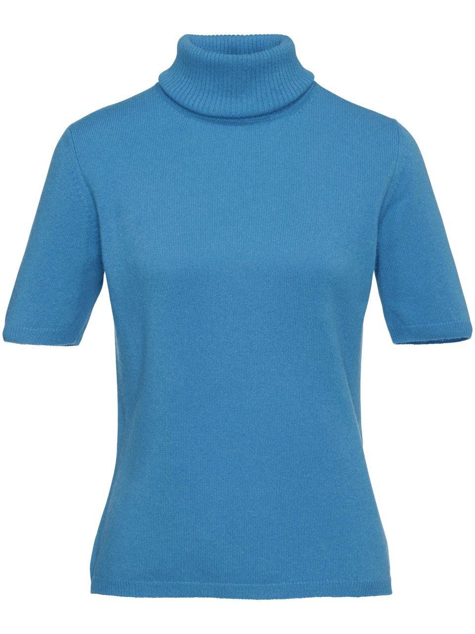 Rollkragen-Pullover aus 100% Premium-Kaschmir Peter Hahn Cashmere blau günstig online kaufen