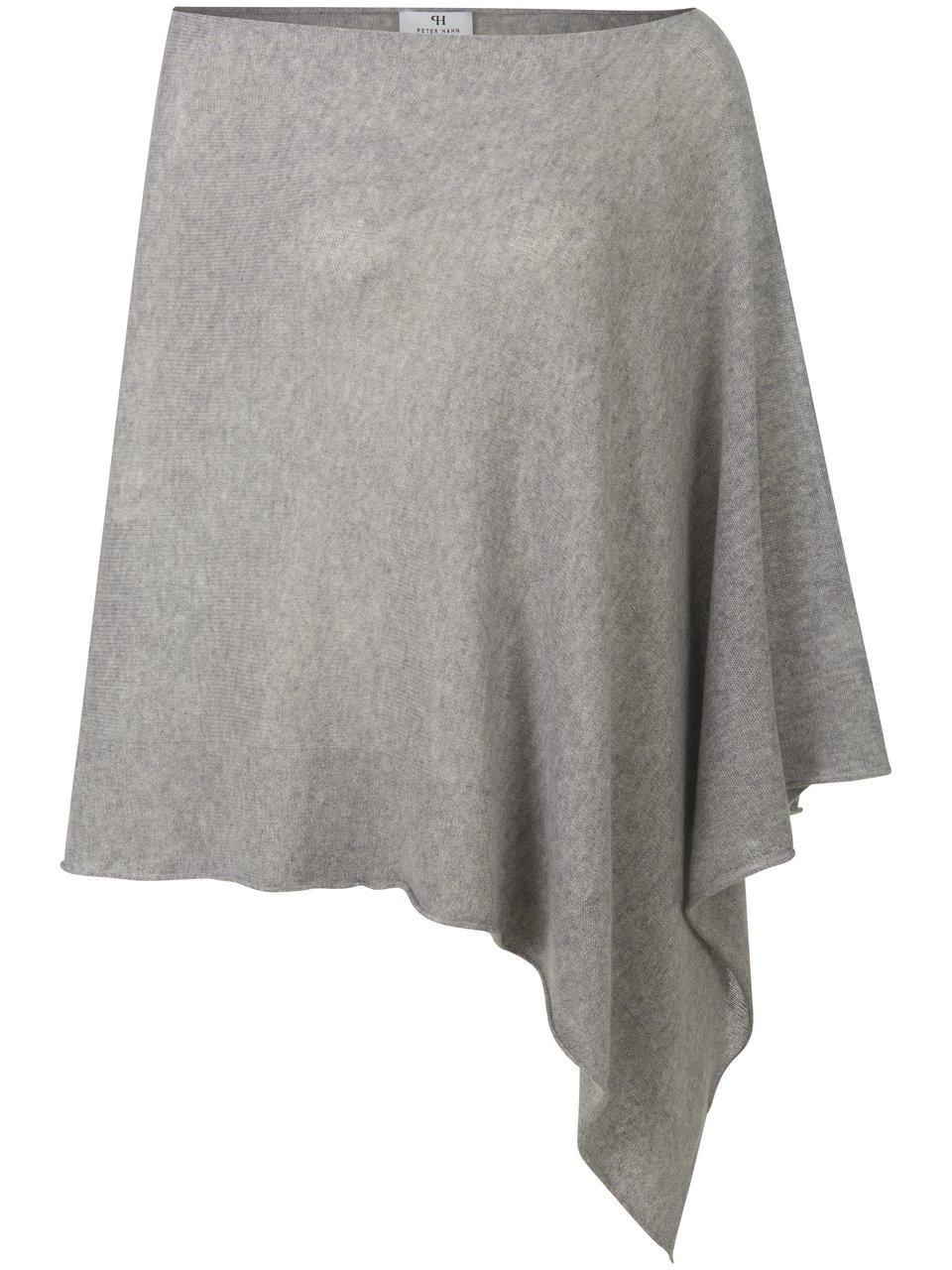 Poncho 100% kasjmier Van Peter Hahn Cashmere grijs