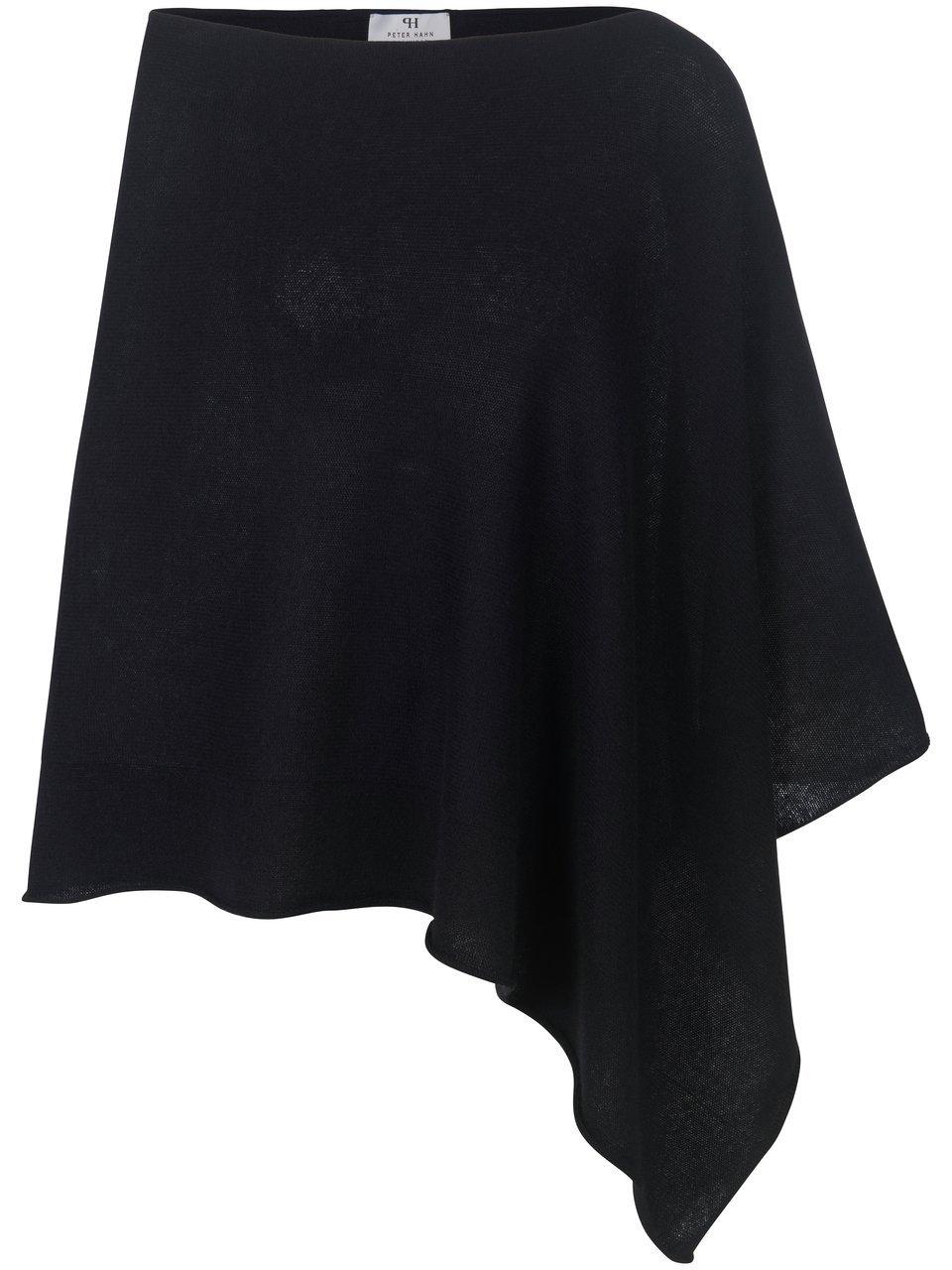 Poncho 100% kasjmier Van Peter Hahn Cashmere zwart