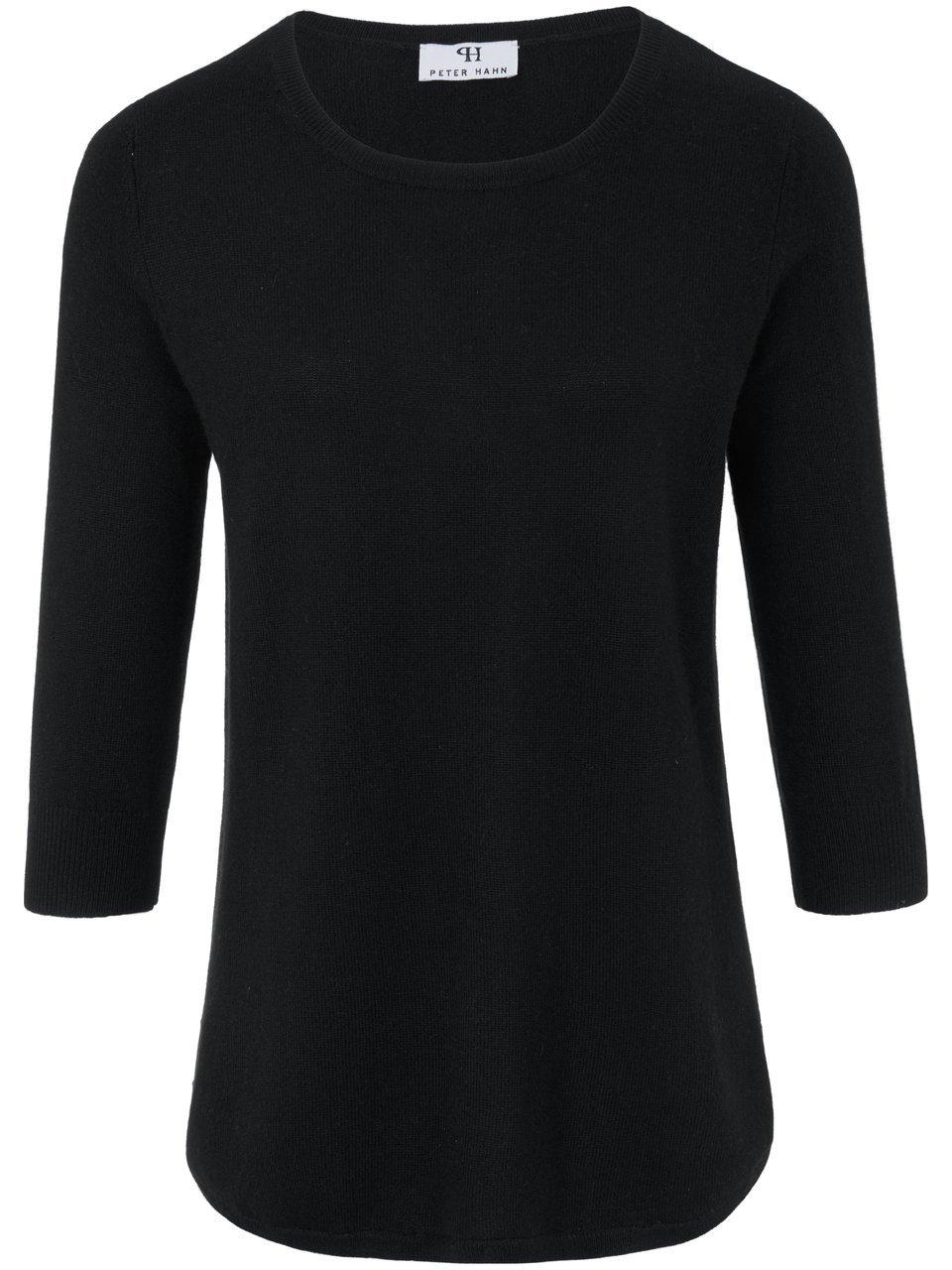 Rundhals-Pullover aus Seide und Kaschmir Peter Hahn Seide/Kaschmir schwarz günstig online kaufen