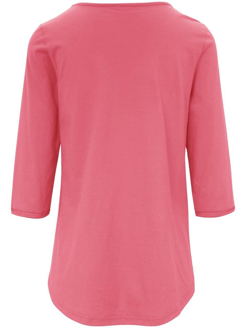 Thumbnail - Rundhals-Shirt Ditte Green Cotton rot