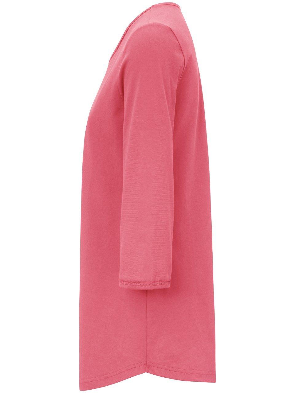 Thumbnail - Rundhals-Shirt Ditte Green Cotton rot