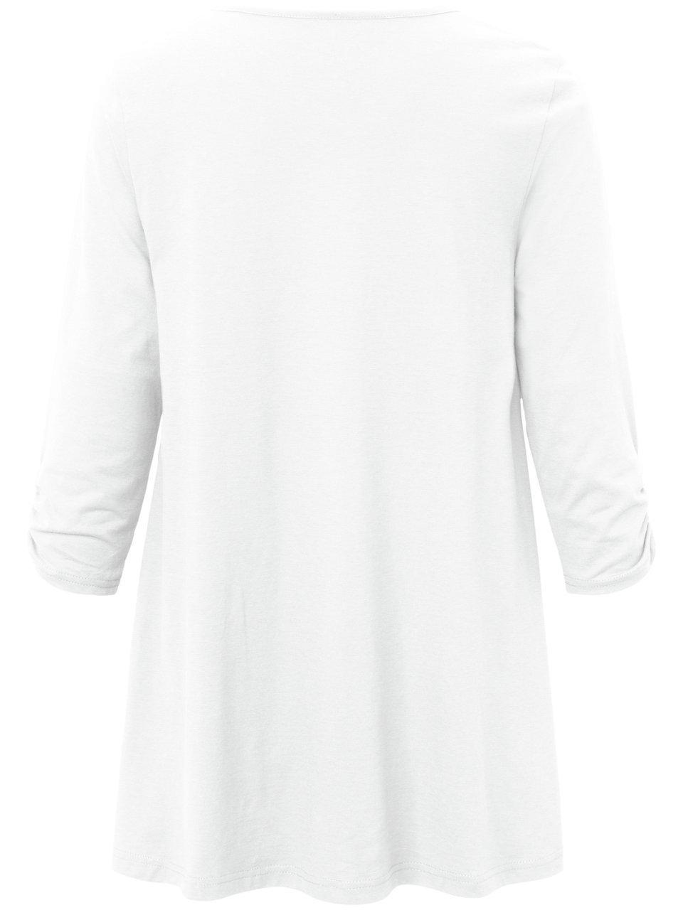 Thumbnail - Rundhals-Longshirt Filippa Green Cotton weiss