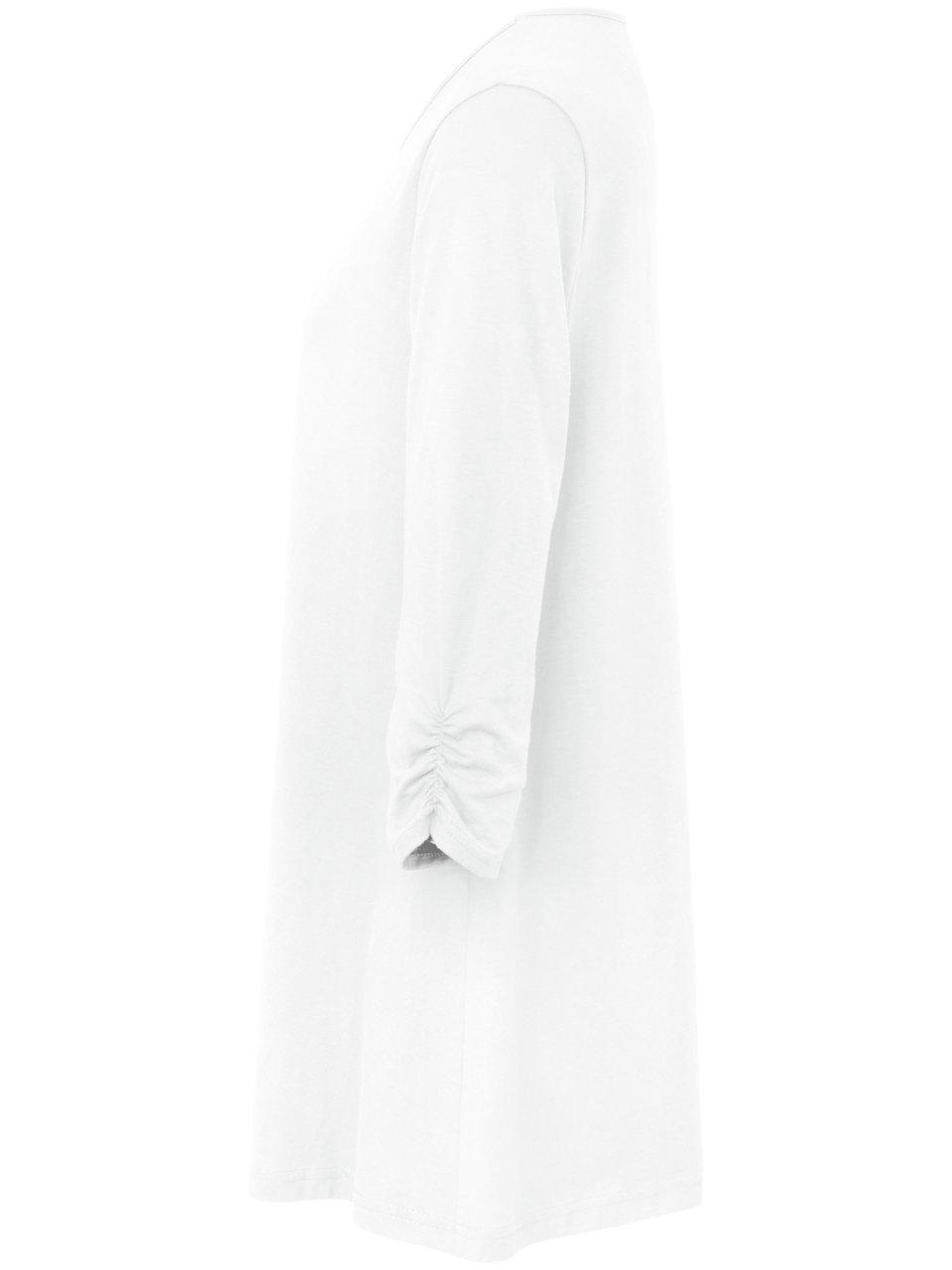 Thumbnail - Rundhals-Longshirt Filippa Green Cotton weiss