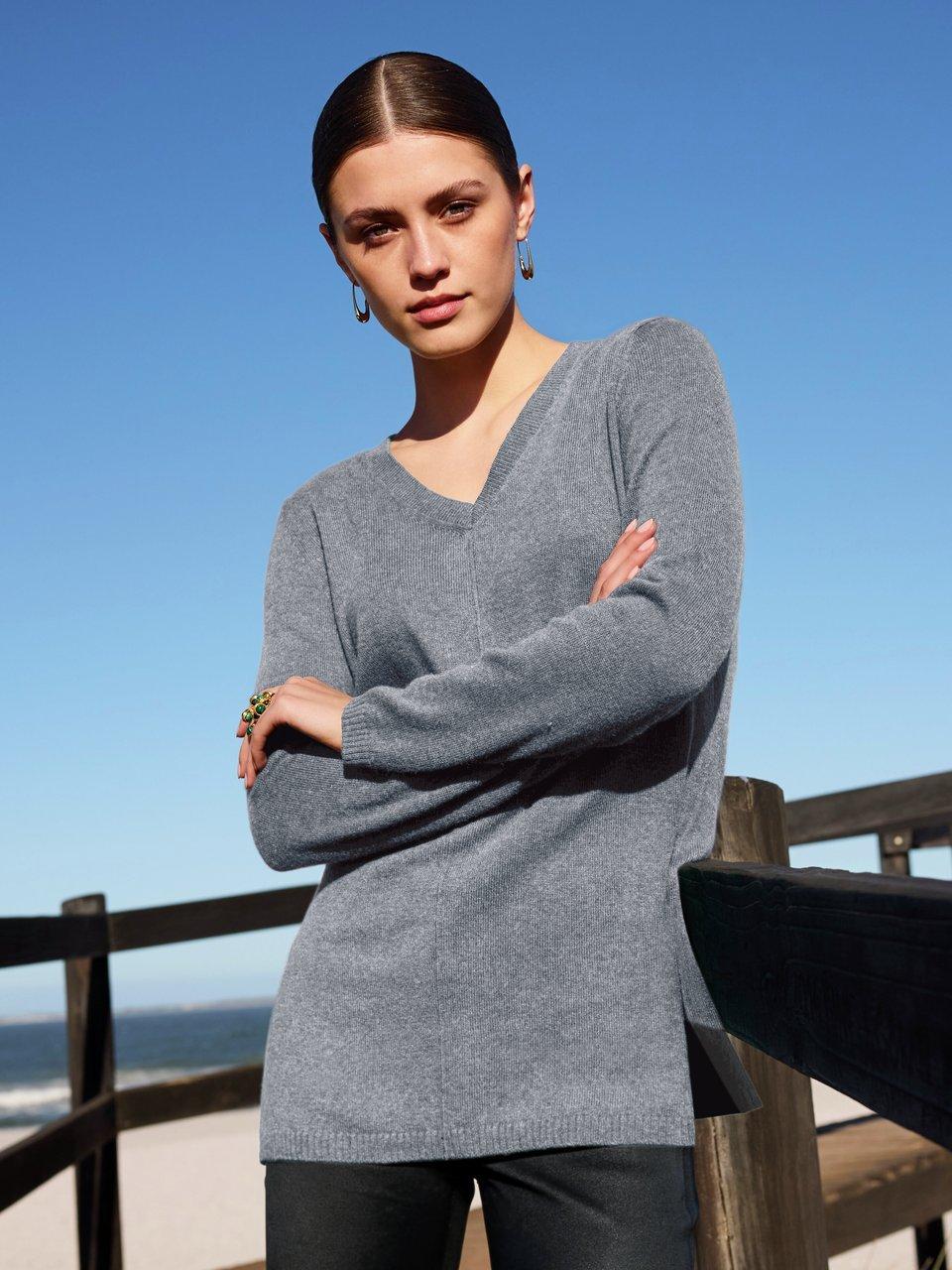 Peter Hahn - V-Pullover aus 100% Premium-Kaschmir