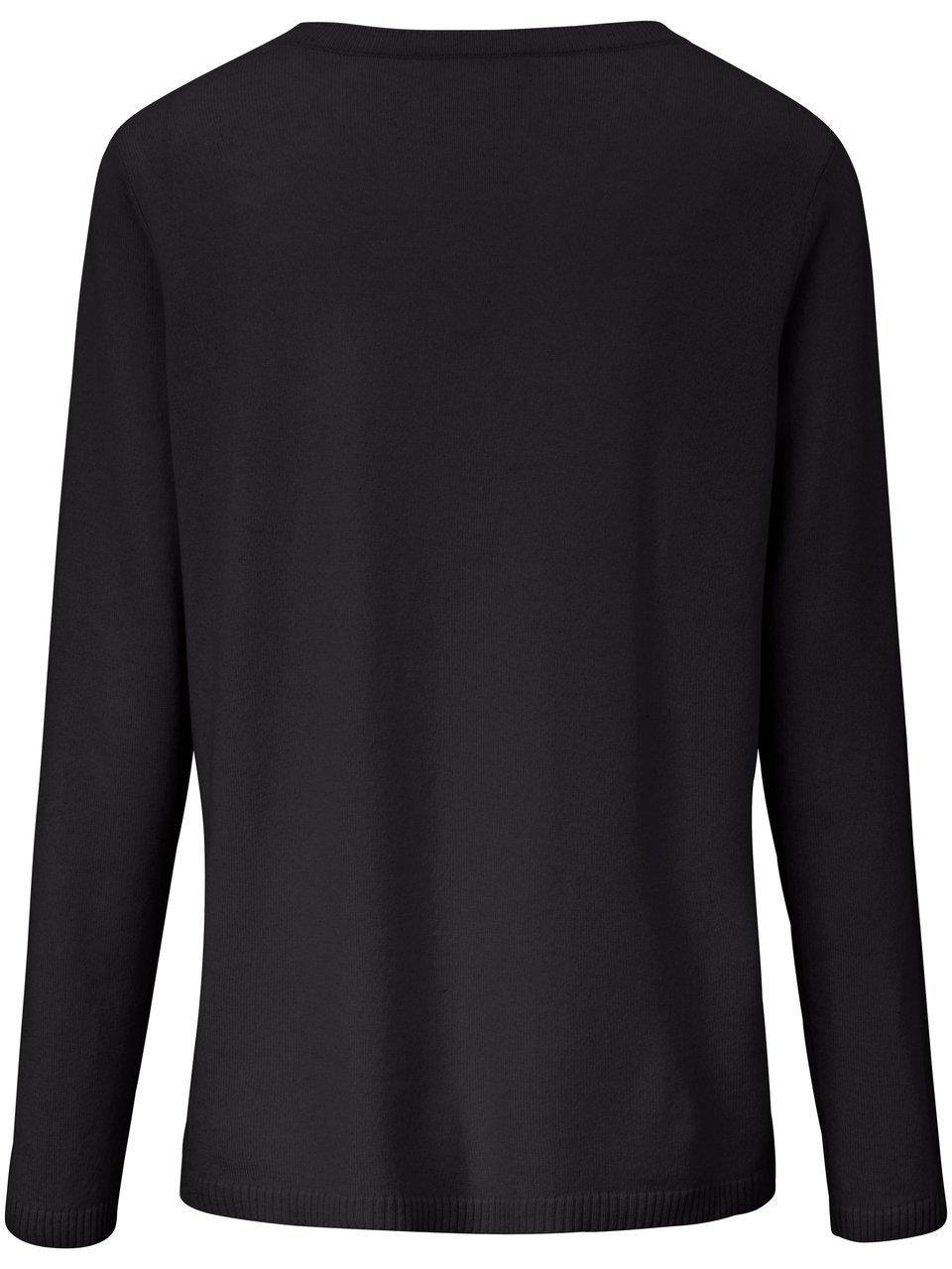 Thumbnail - V-Pullover aus 100% Premium-Kaschmir include schwarz
