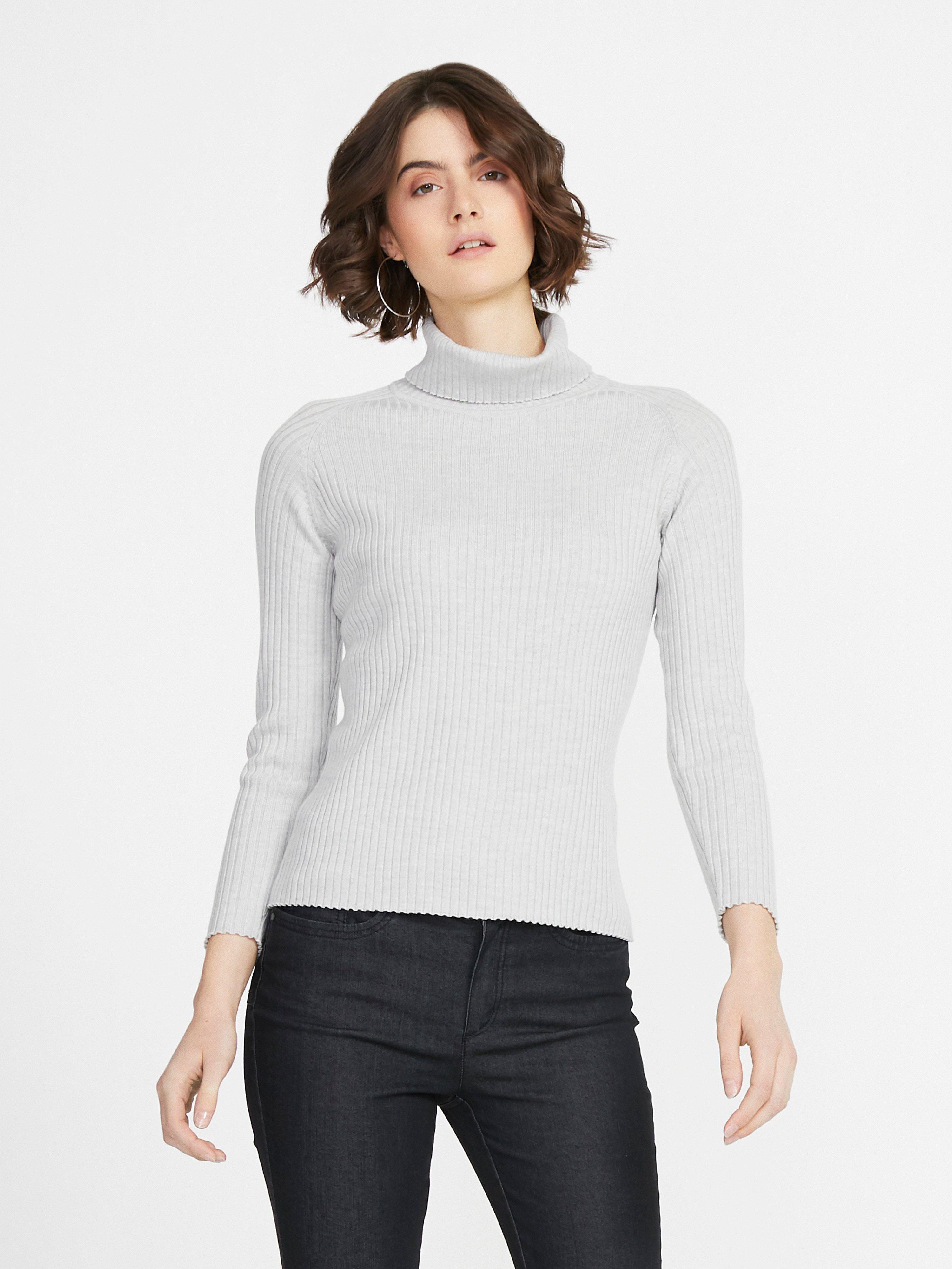 Peter Hahn - Rollkragen-Pullover aus 100% Schurwolle-Merino