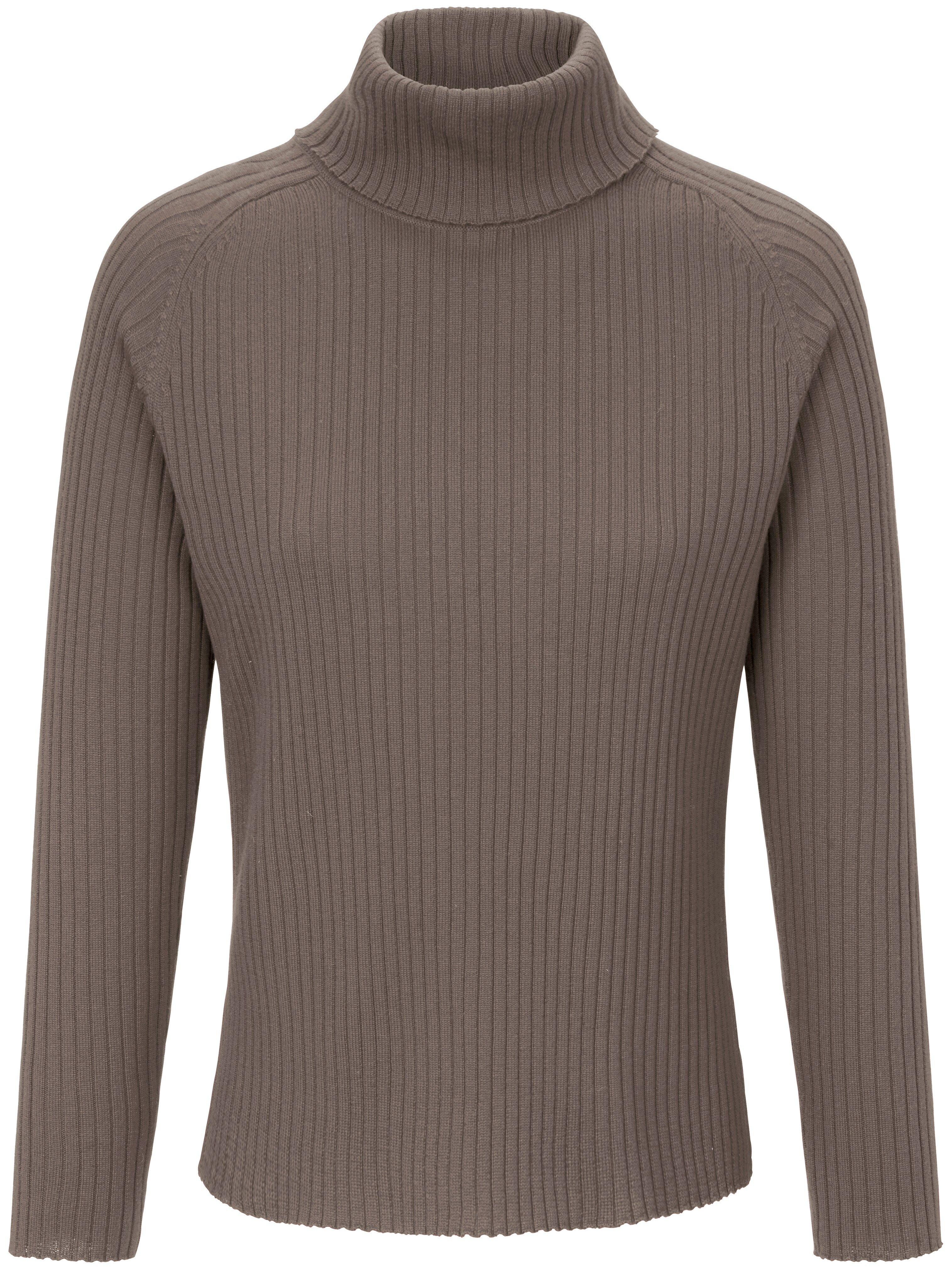 Rollkragen-Pullover aus 100% Schurwolle-Merino Peter Hahn beige günstig online kaufen