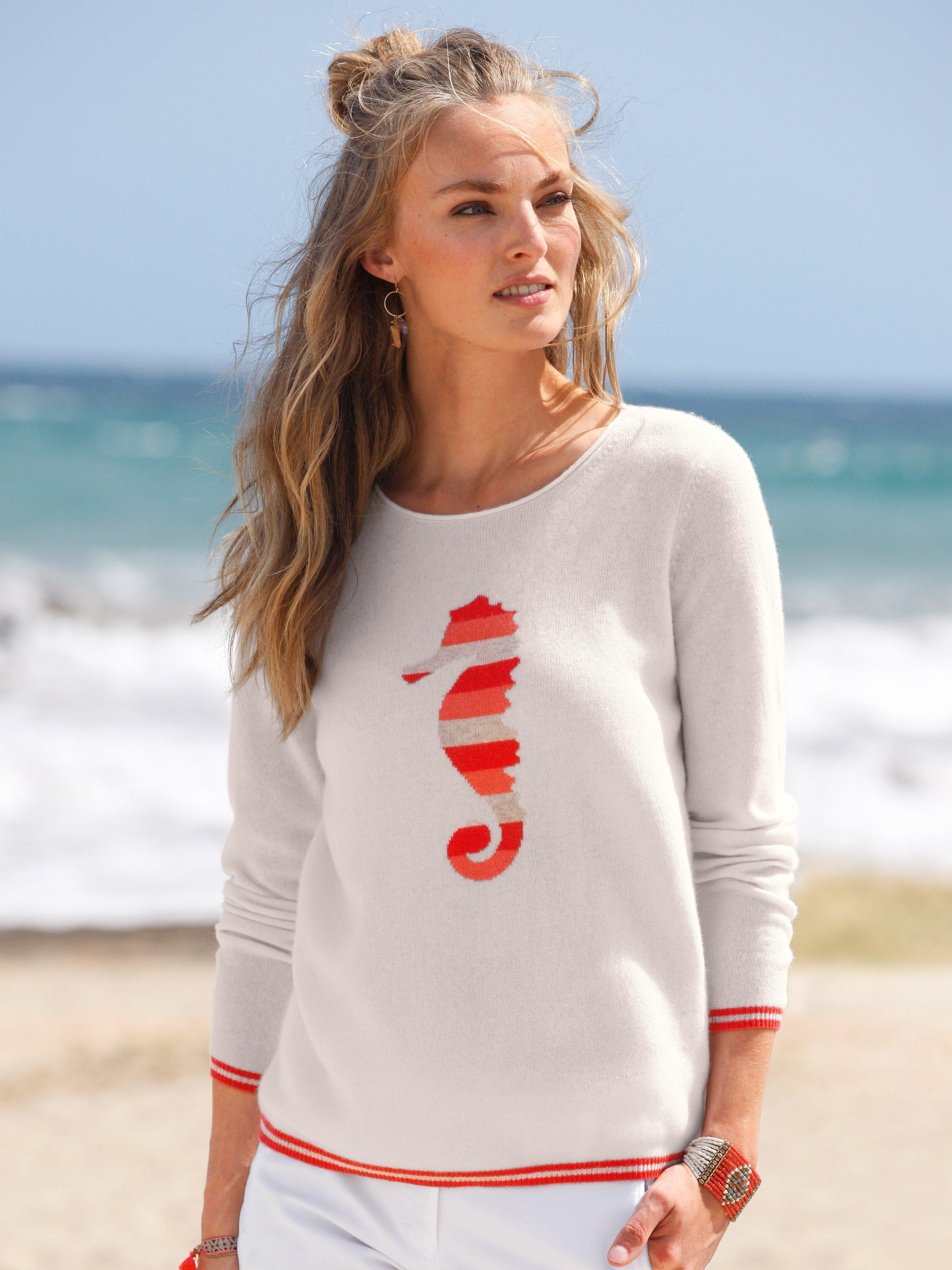 FLUFFY EARS - Rundhals-Pullover aus 100% PREMIUM Kaschmir