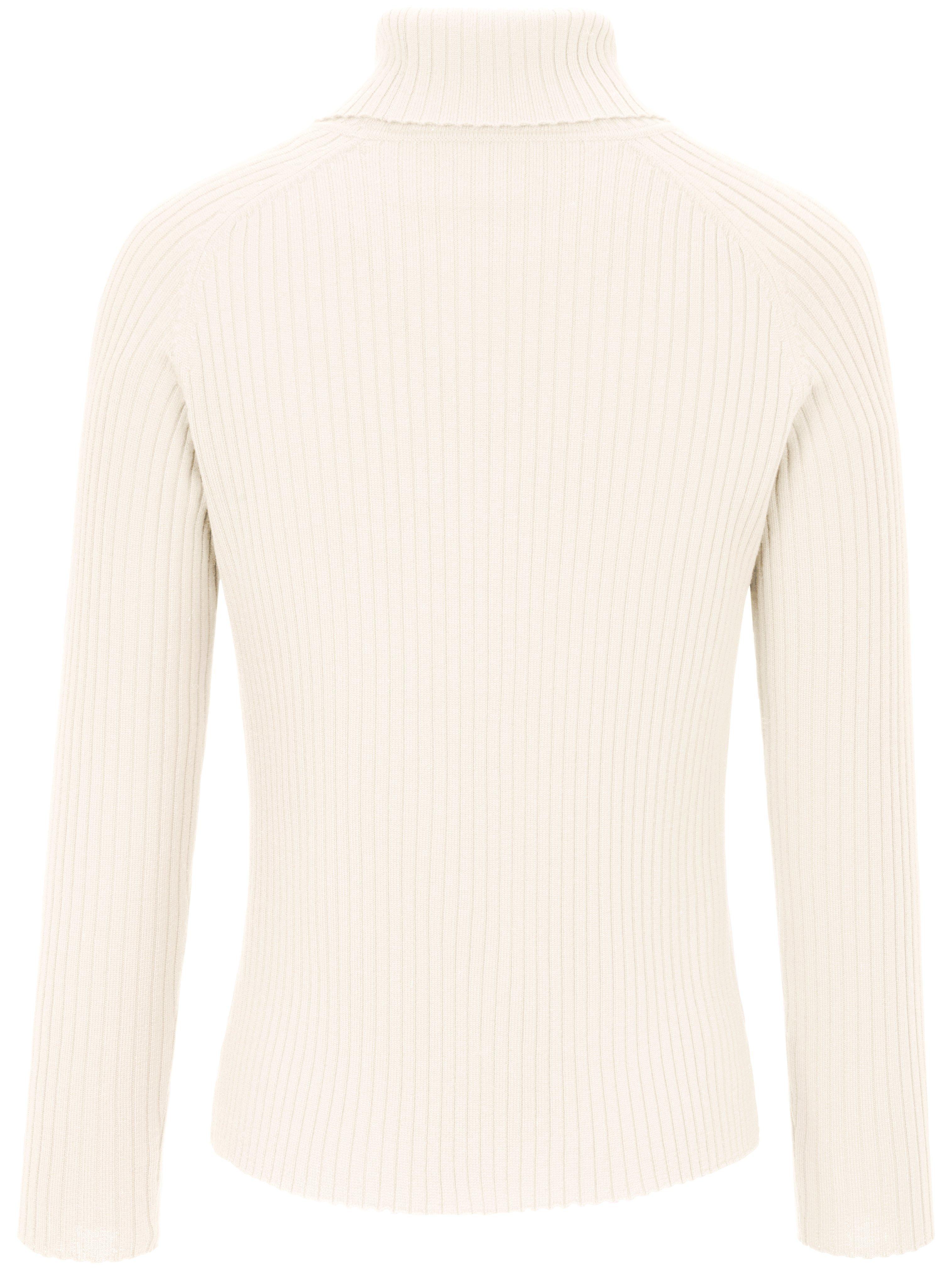 Thumbnail - Rollkragen-Pullover aus 100% Schurwolle-Merino Peter Hahn weiss