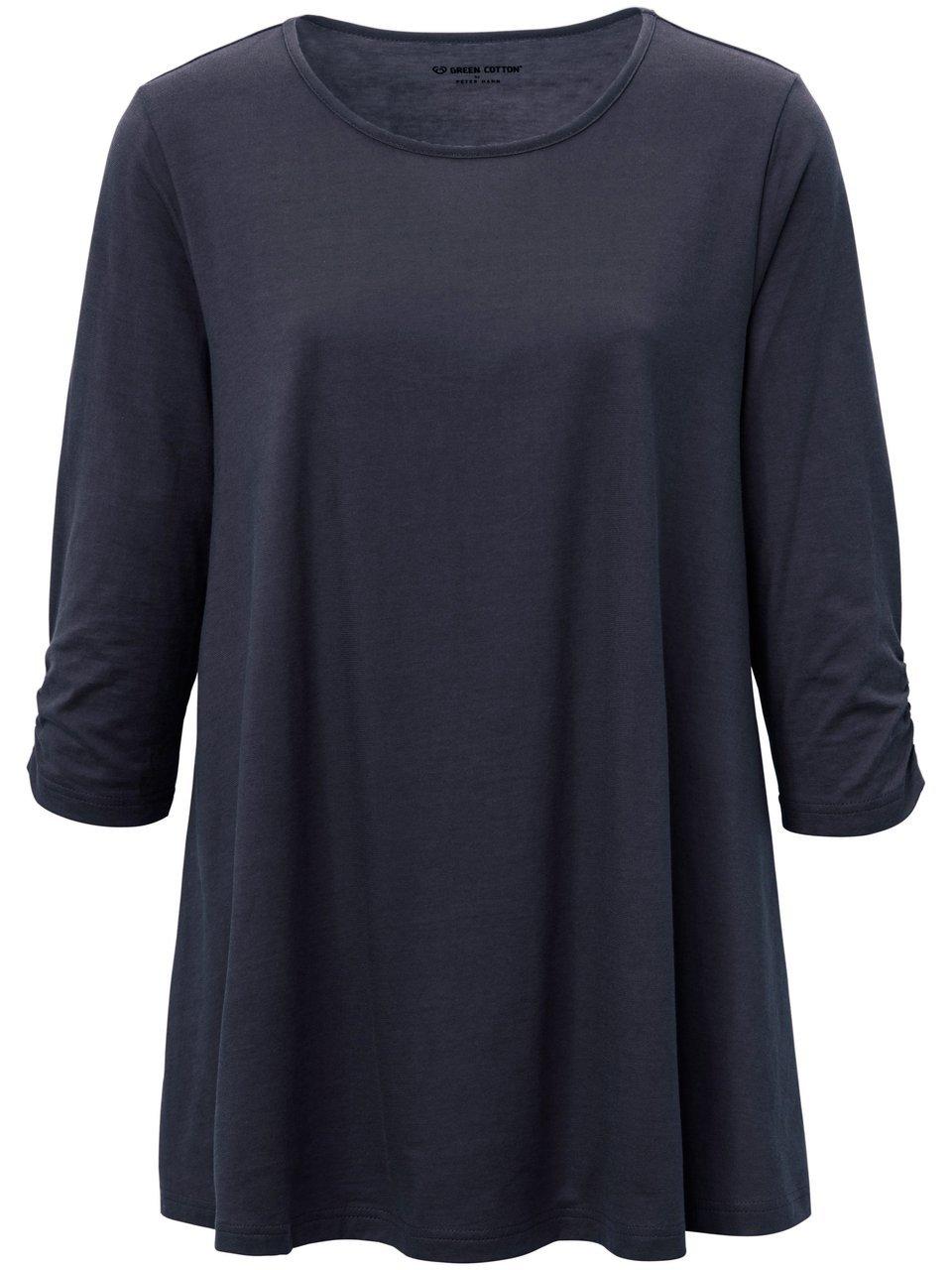 Rundhals-Longshirt Filippa Green Cotton blau