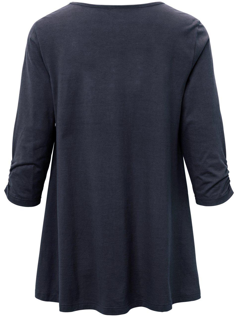 Thumbnail - Rundhals-Longshirt Filippa Green Cotton blau