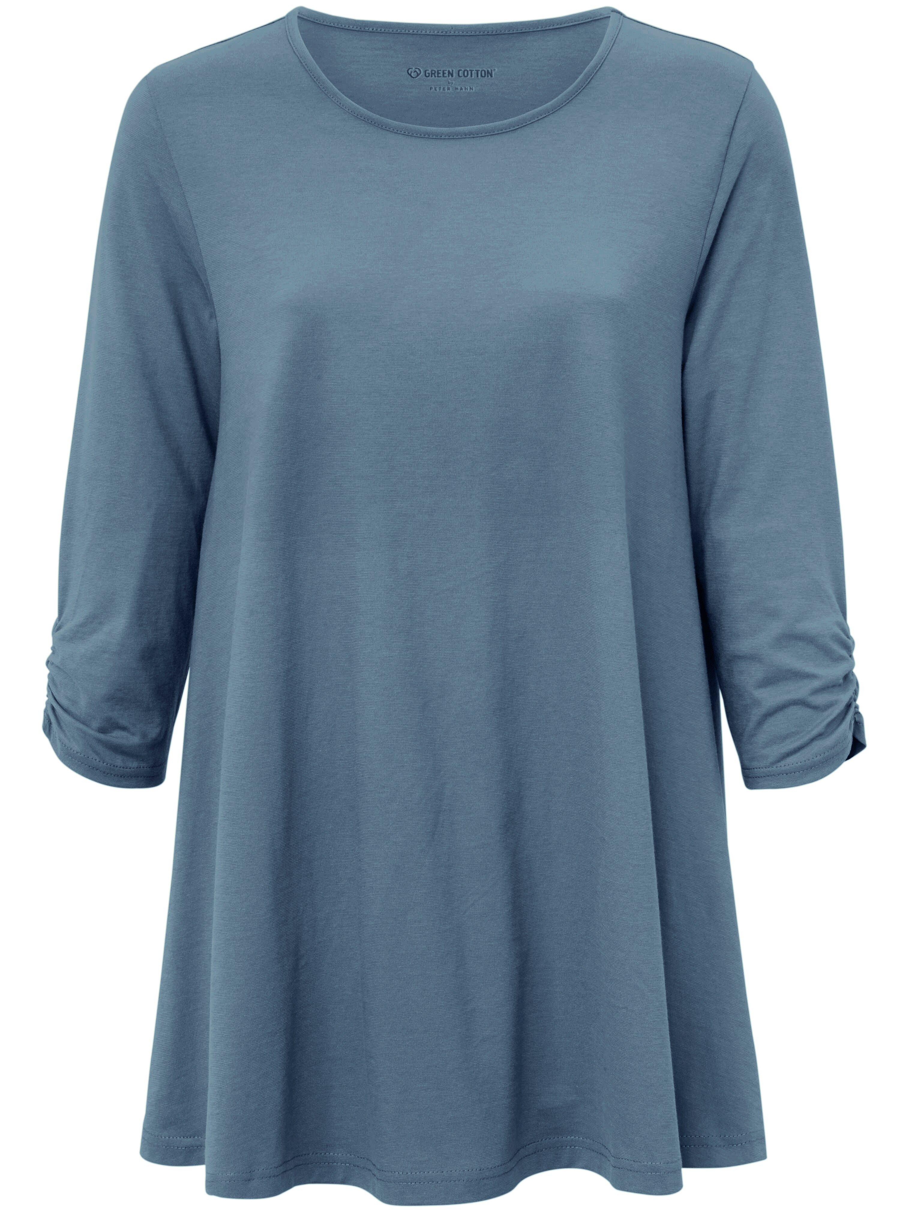 Lang shirt 100% katoen 3/4-mouwen Van Green Cotton blauw