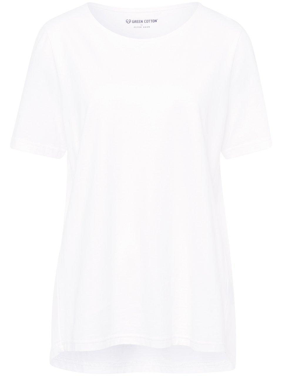 Rundhals-Shirt Benedikte Green Cotton weiss günstig online kaufen