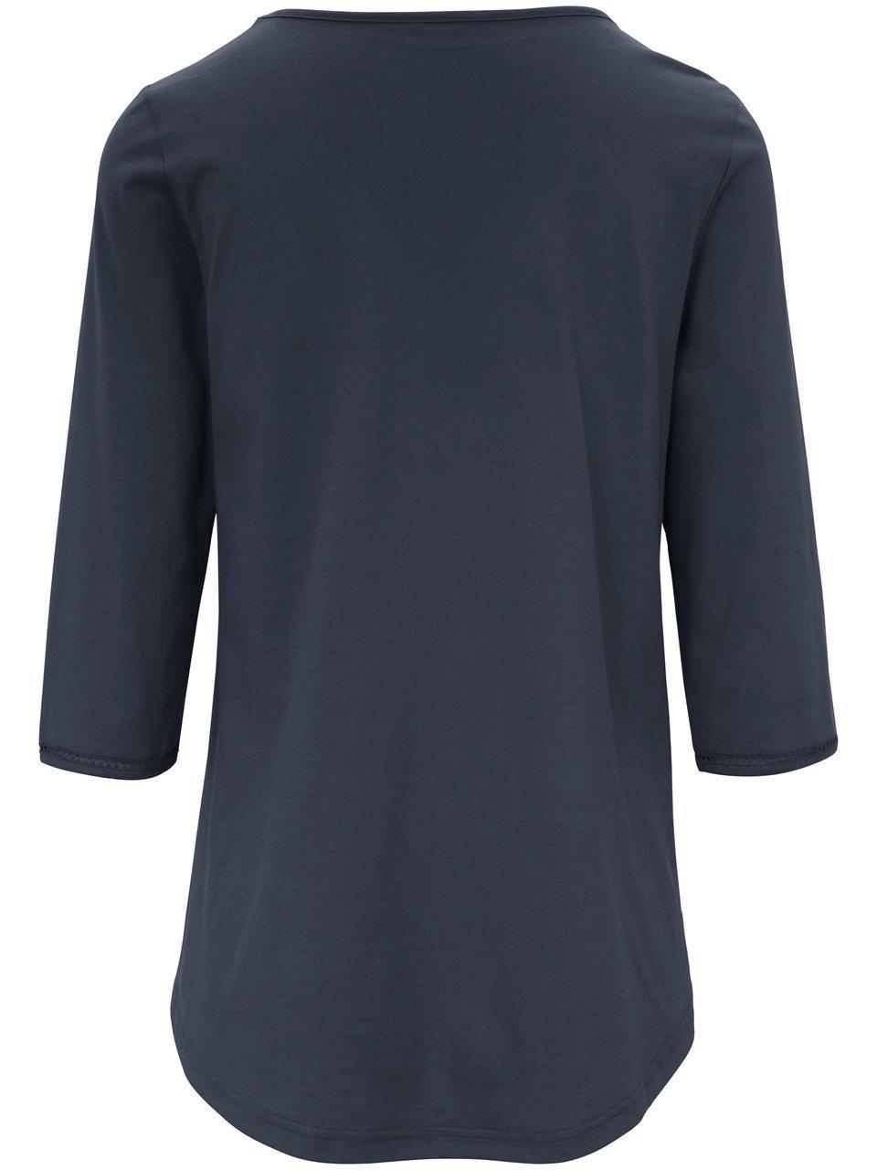 Thumbnail - Rundhals-Shirt Ditte Green Cotton blau
