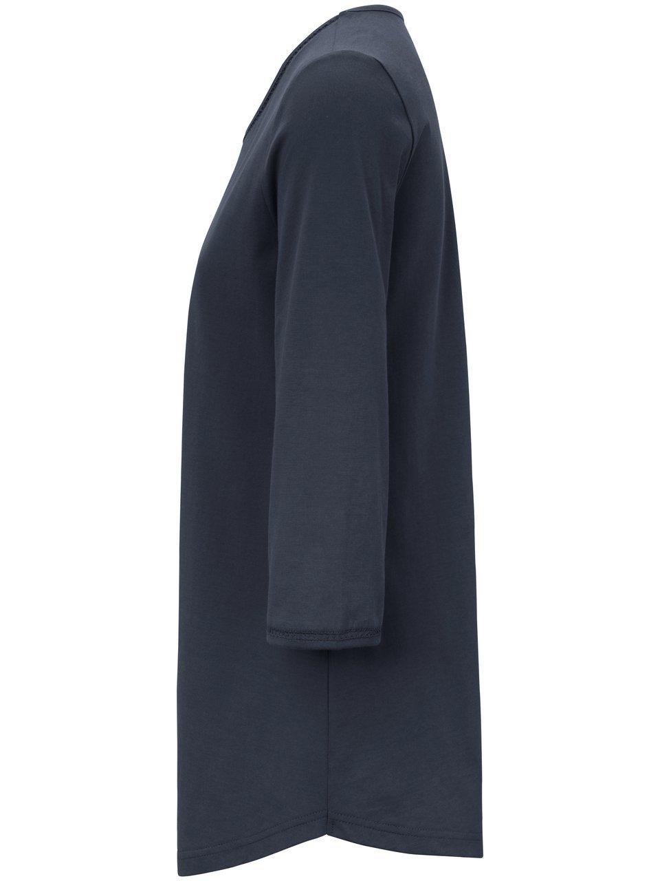 Thumbnail - Rundhals-Shirt Ditte Green Cotton blau