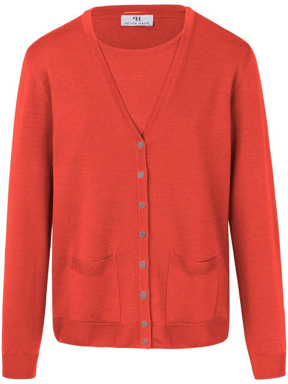 Thumbnail - Twinset aus 100% Schurwolle-Pure Tasmanian Wool Peter Hahn rot