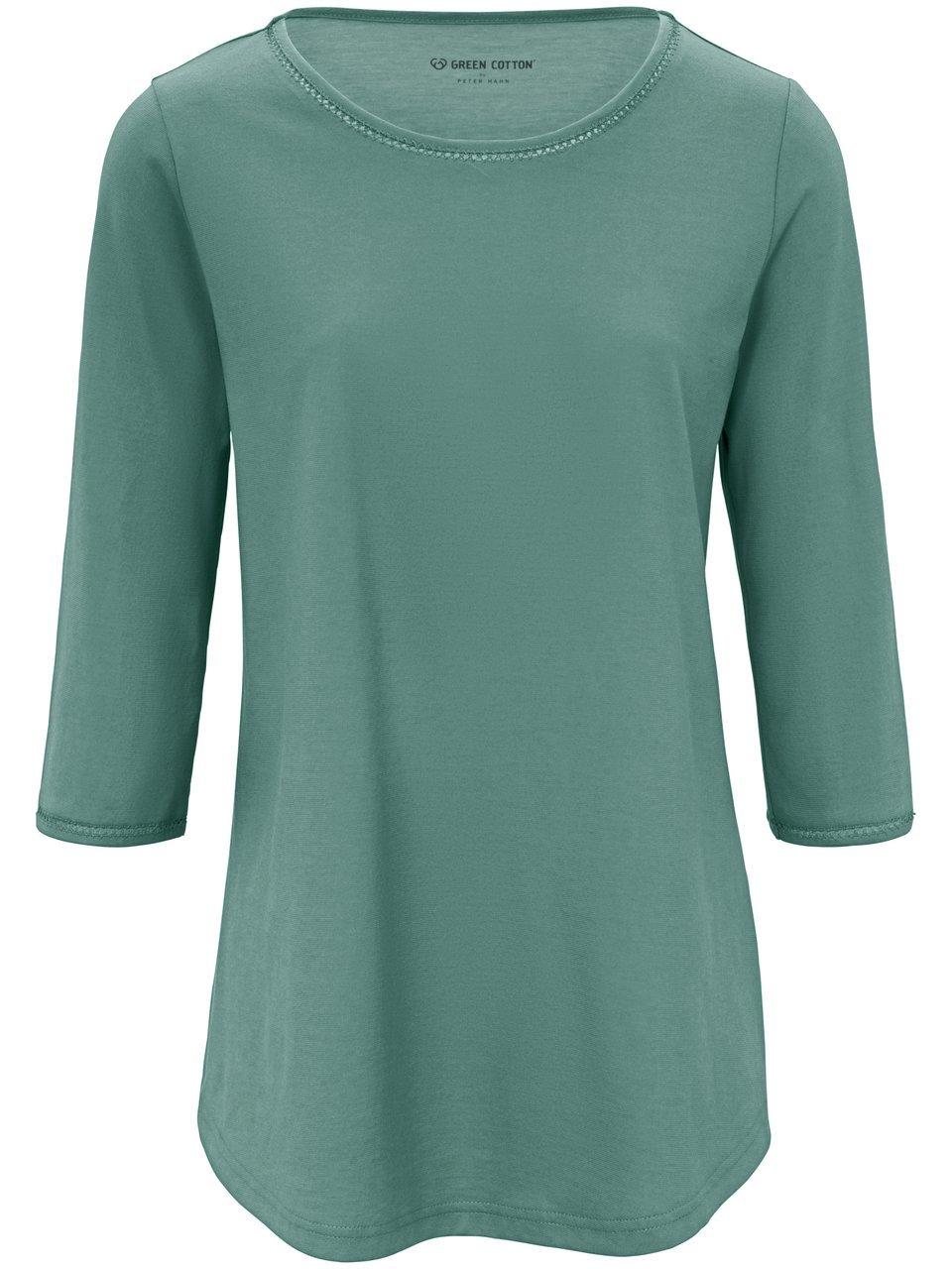 Shirt 100% katoen ronde hals Van Green Cotton groen