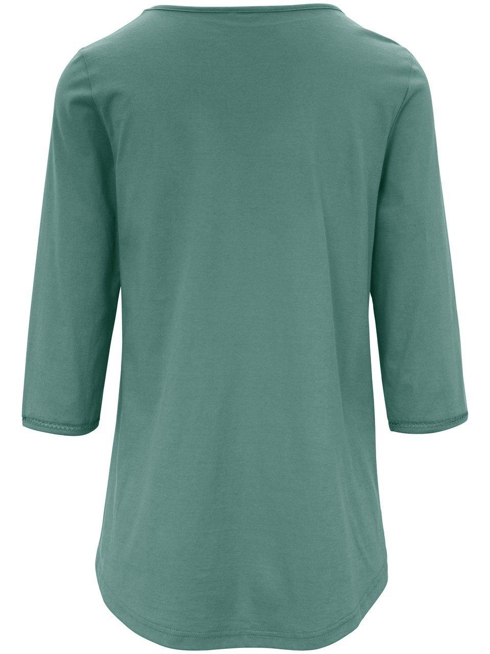 Thumbnail - Rundhals-Shirt Ditte Green Cotton grün