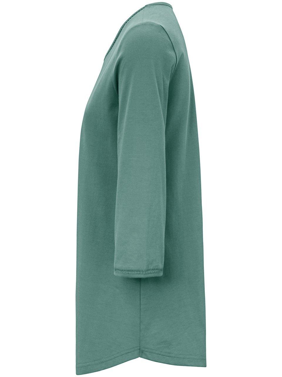 Thumbnail - Rundhals-Shirt Ditte Green Cotton grün
