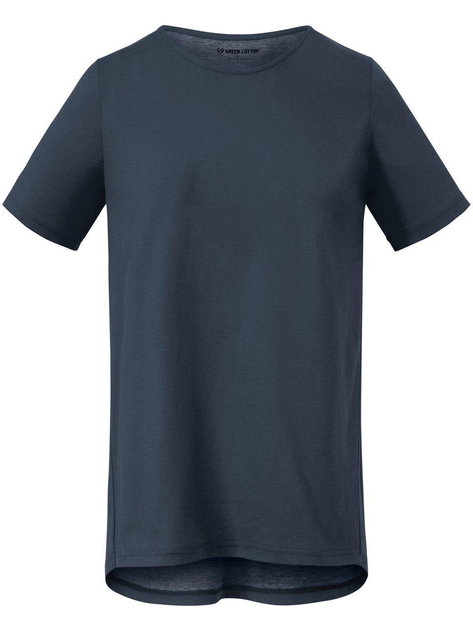 Rundhals-Shirt Benedikte Green Cotton blau günstig online kaufen