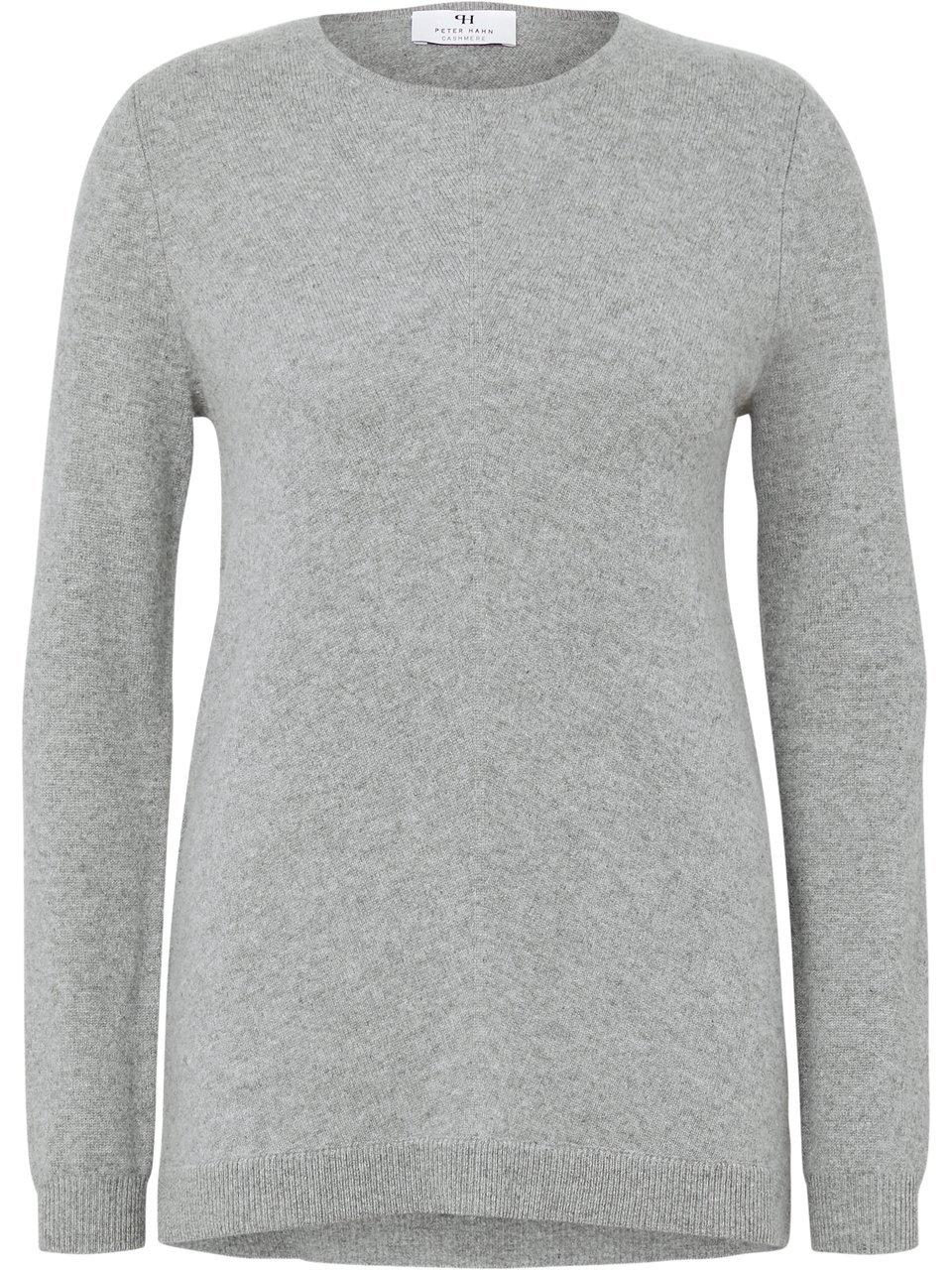 Rundhals-Pullover aus 100% Premium-Kaschmir Peter Hahn Cashmere grau günstig online kaufen