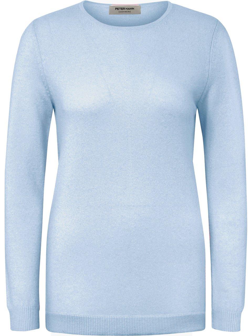 Rundhals-Pullover aus 100% Premium-Kaschmir Peter Hahn blau günstig online kaufen