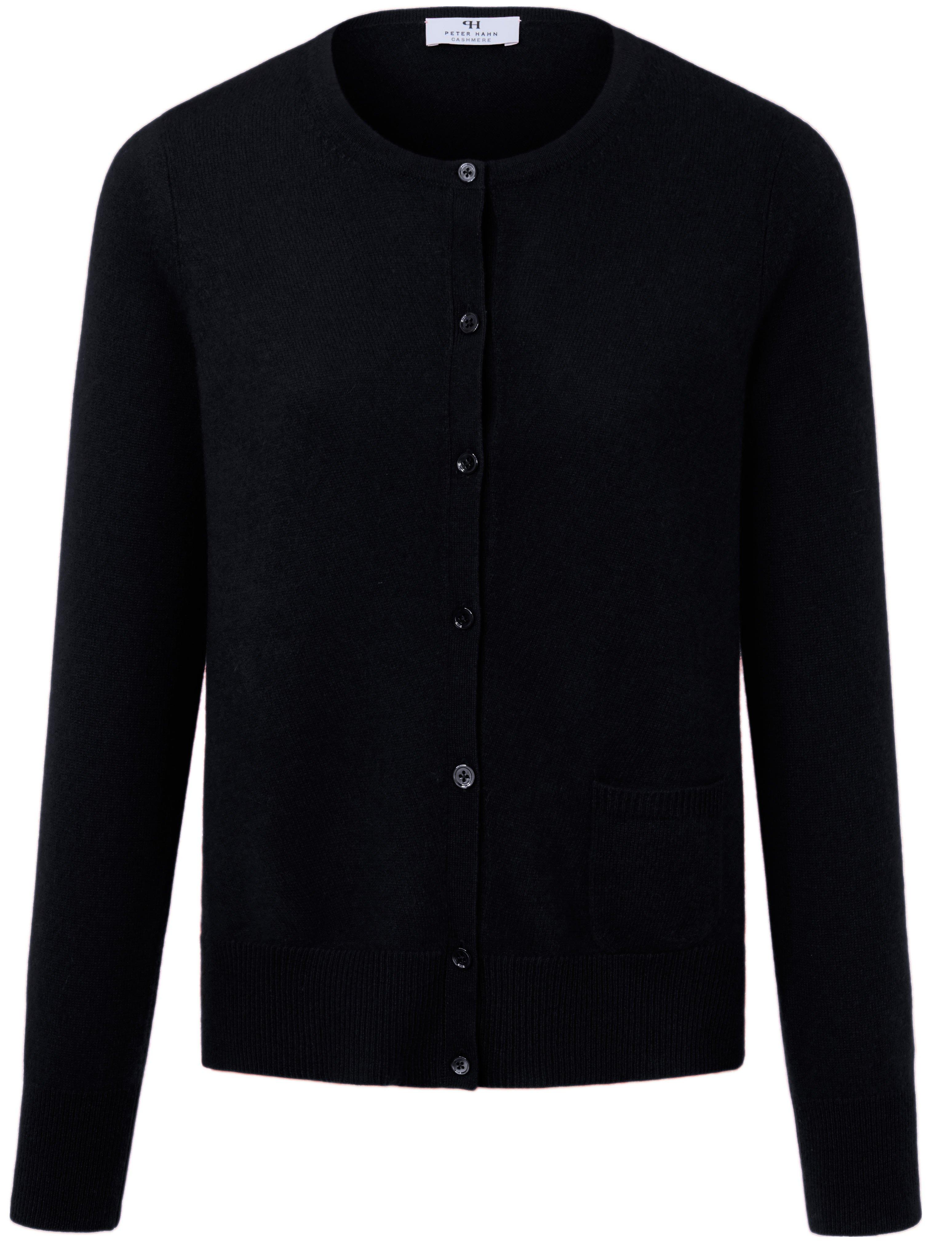 Strickjacke aus 100% Premium-Kaschmir Peter Hahn Cashmere schwarz günstig online kaufen