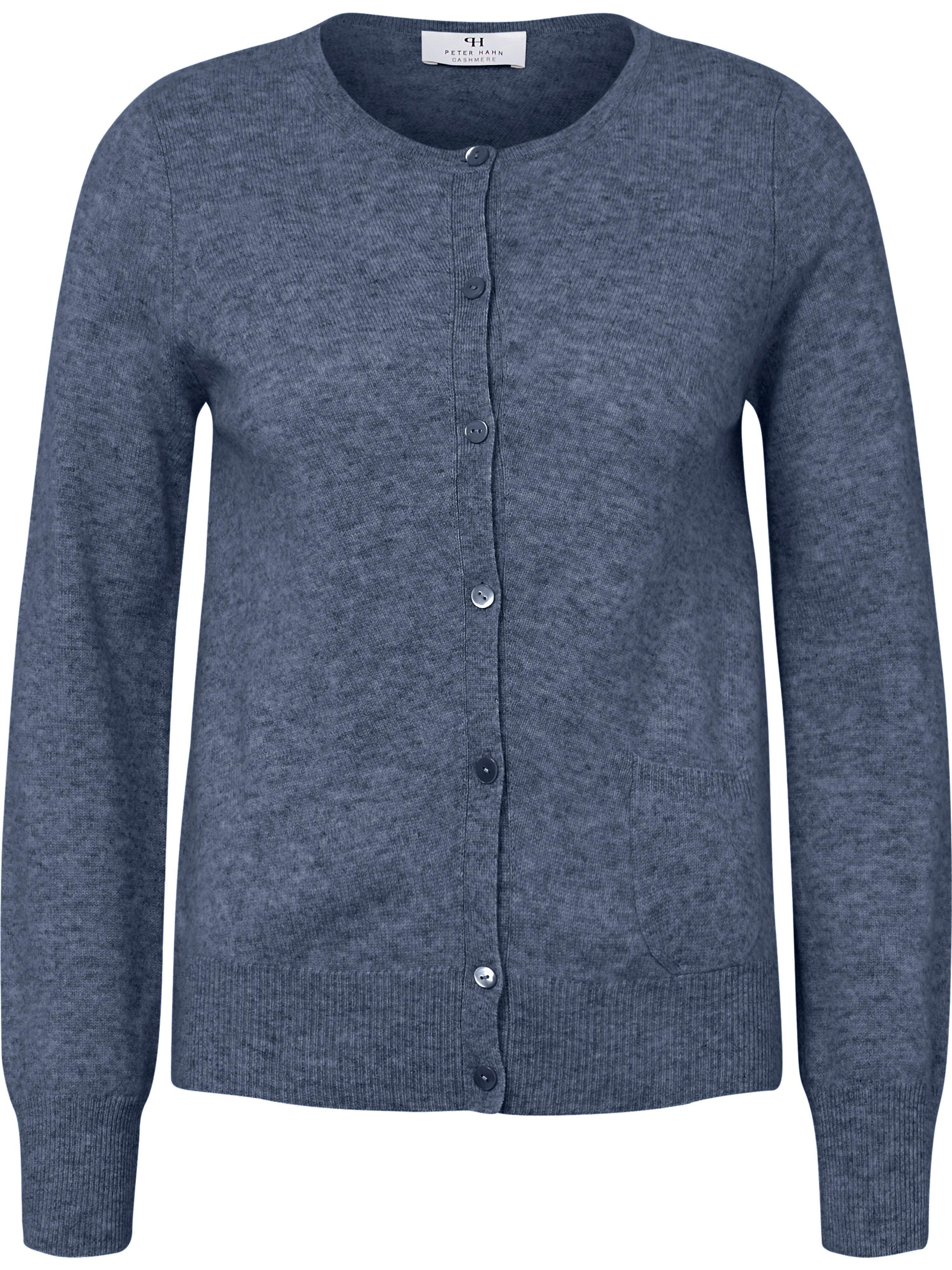 Vest 100% kasjmier, Topkwaliteit Van Peter Hahn Cashmere blauw