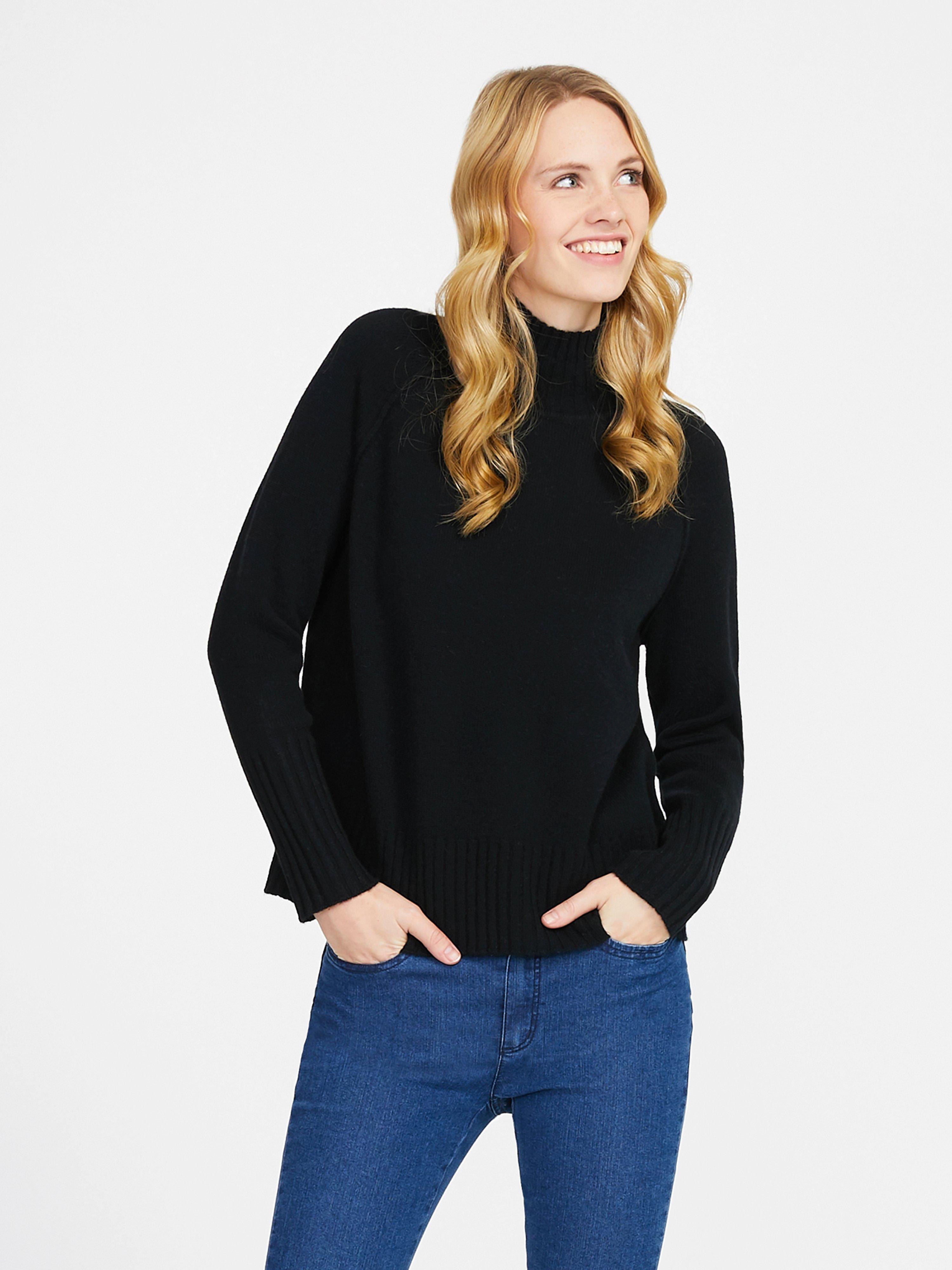 pullover schwarz stehkragen