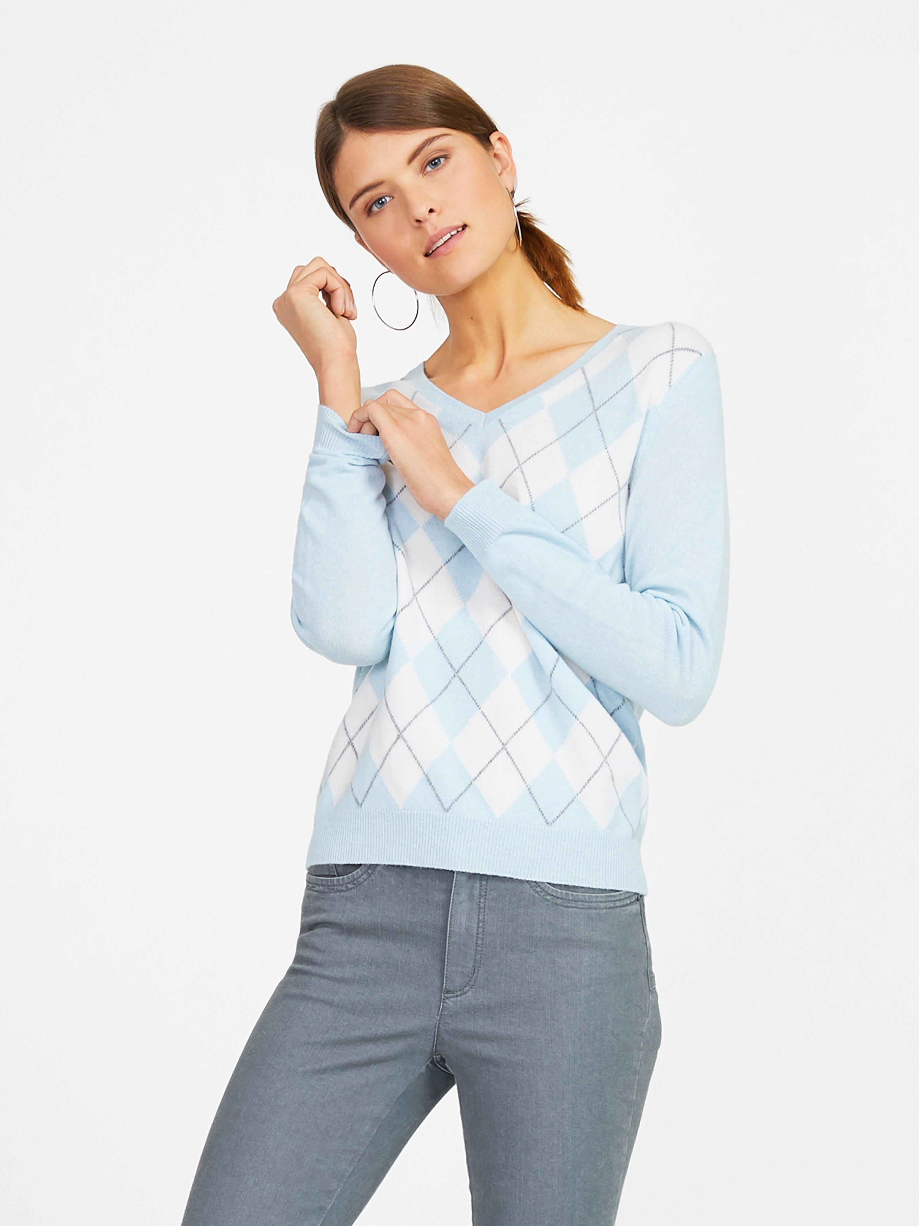 include - V-Pullover aus 100% Kaschmir