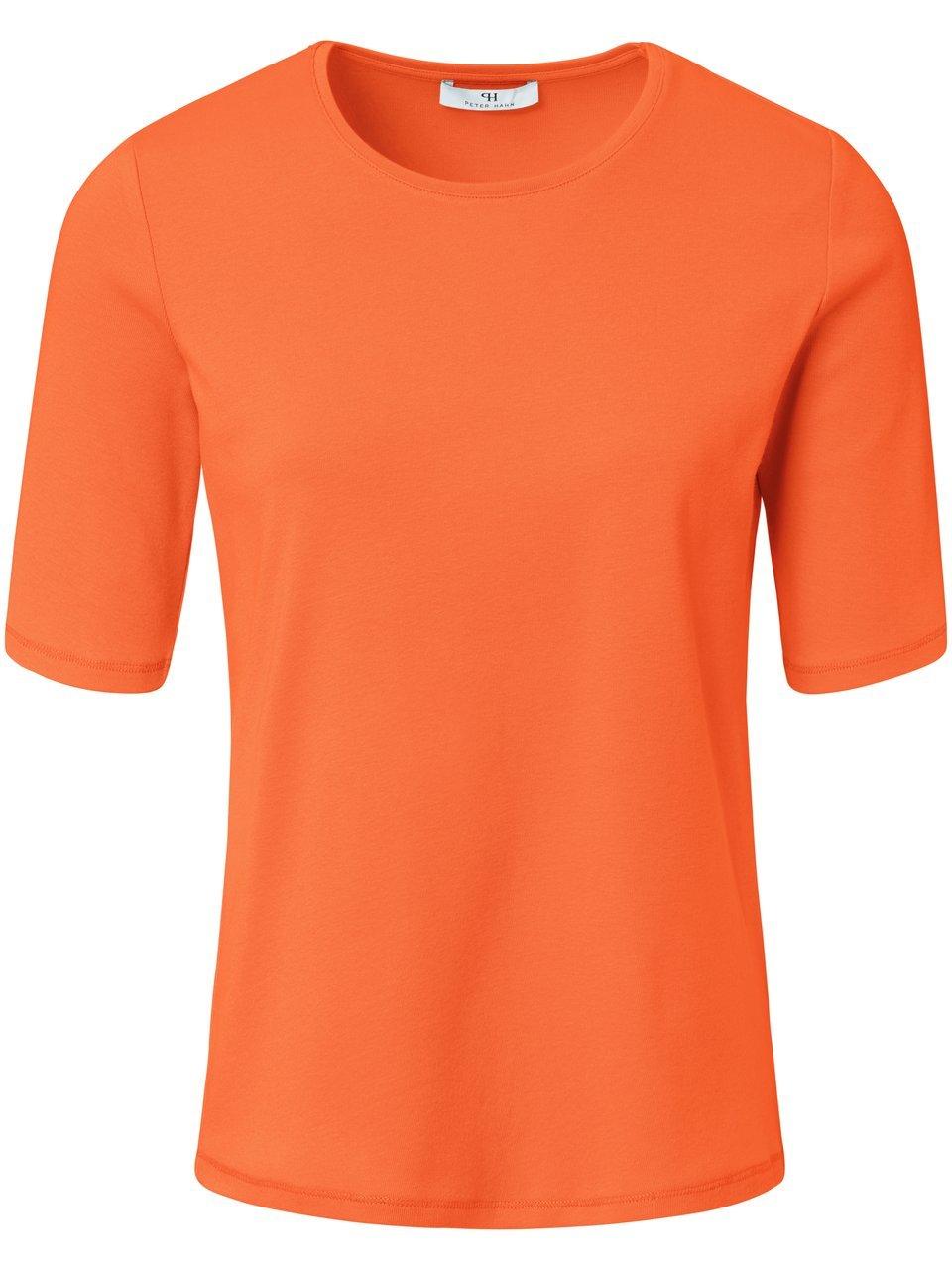 Shirt 100% Pima Cotton ronde hals Van Peter Hahn oranje