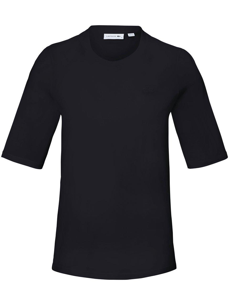 Shirt 100% katoen ronde hals Van Lacoste zwart
