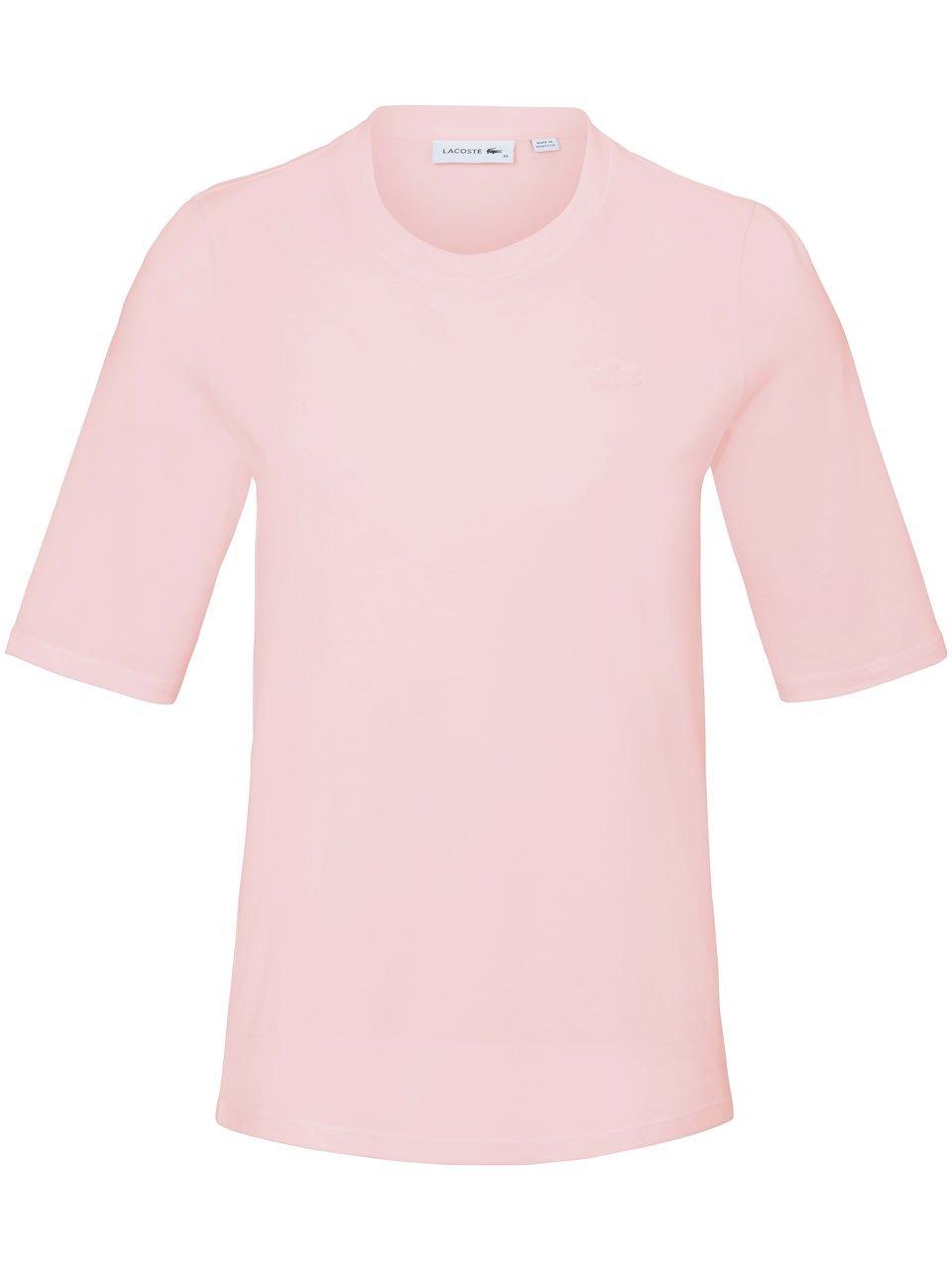 Shirt 100% katoen ronde hals Van Lacoste roze