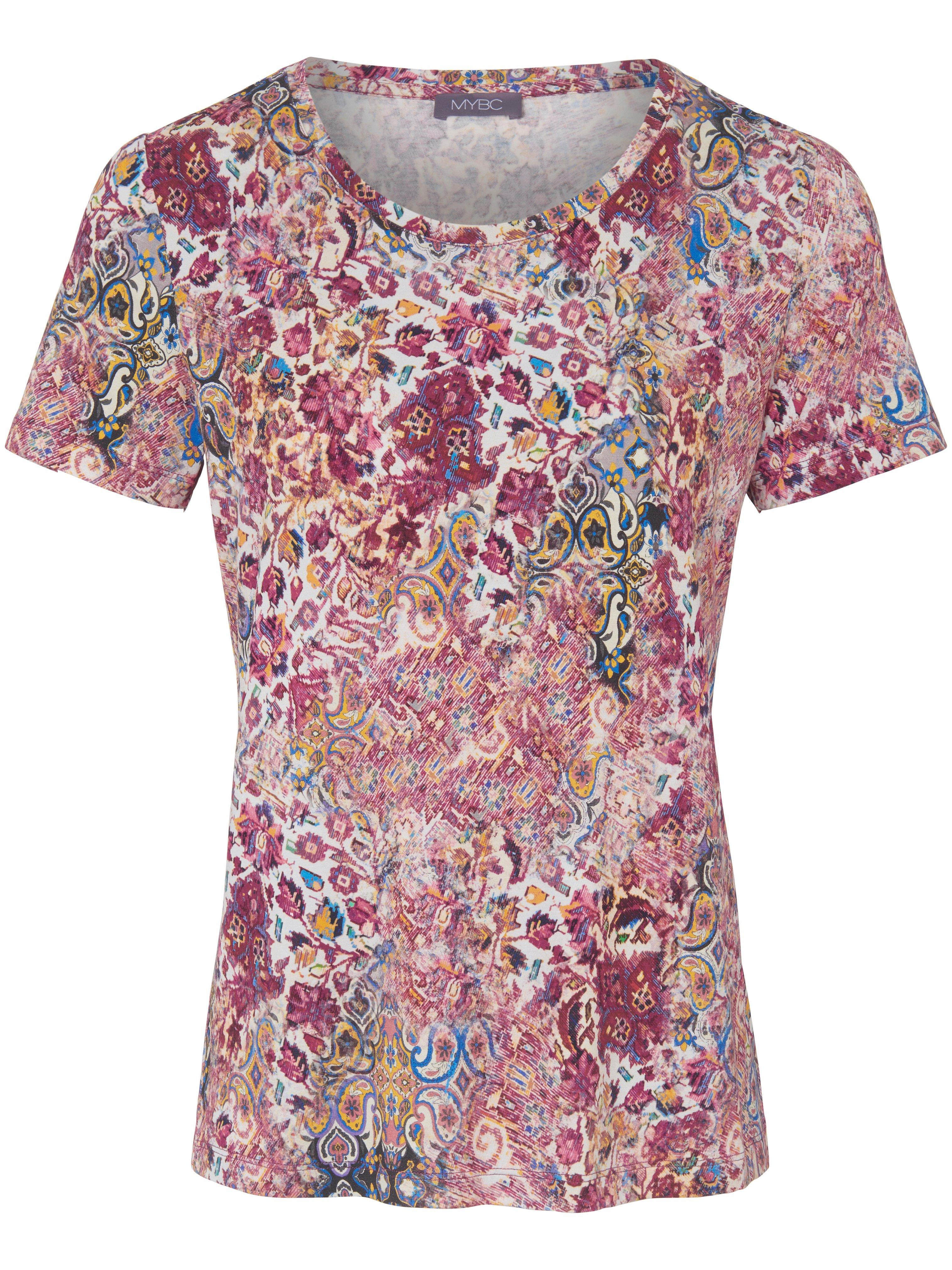 Shirt ronde hals en ornamentenprint Van MYBC pink