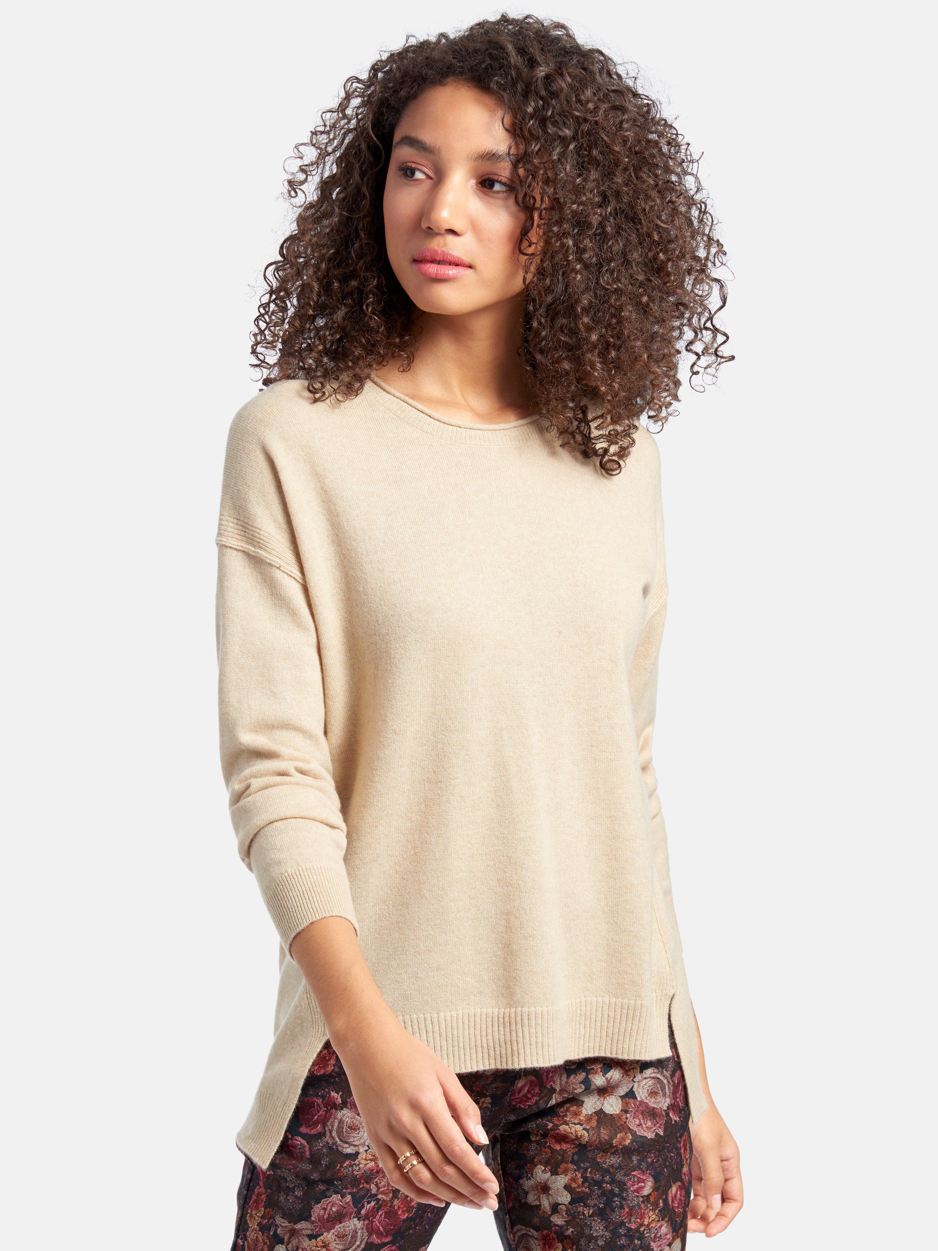 Peter Hahn Cashmere Nature - Rundhals-Pullover