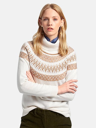include - Roll-neck jumper in 100% cashmere