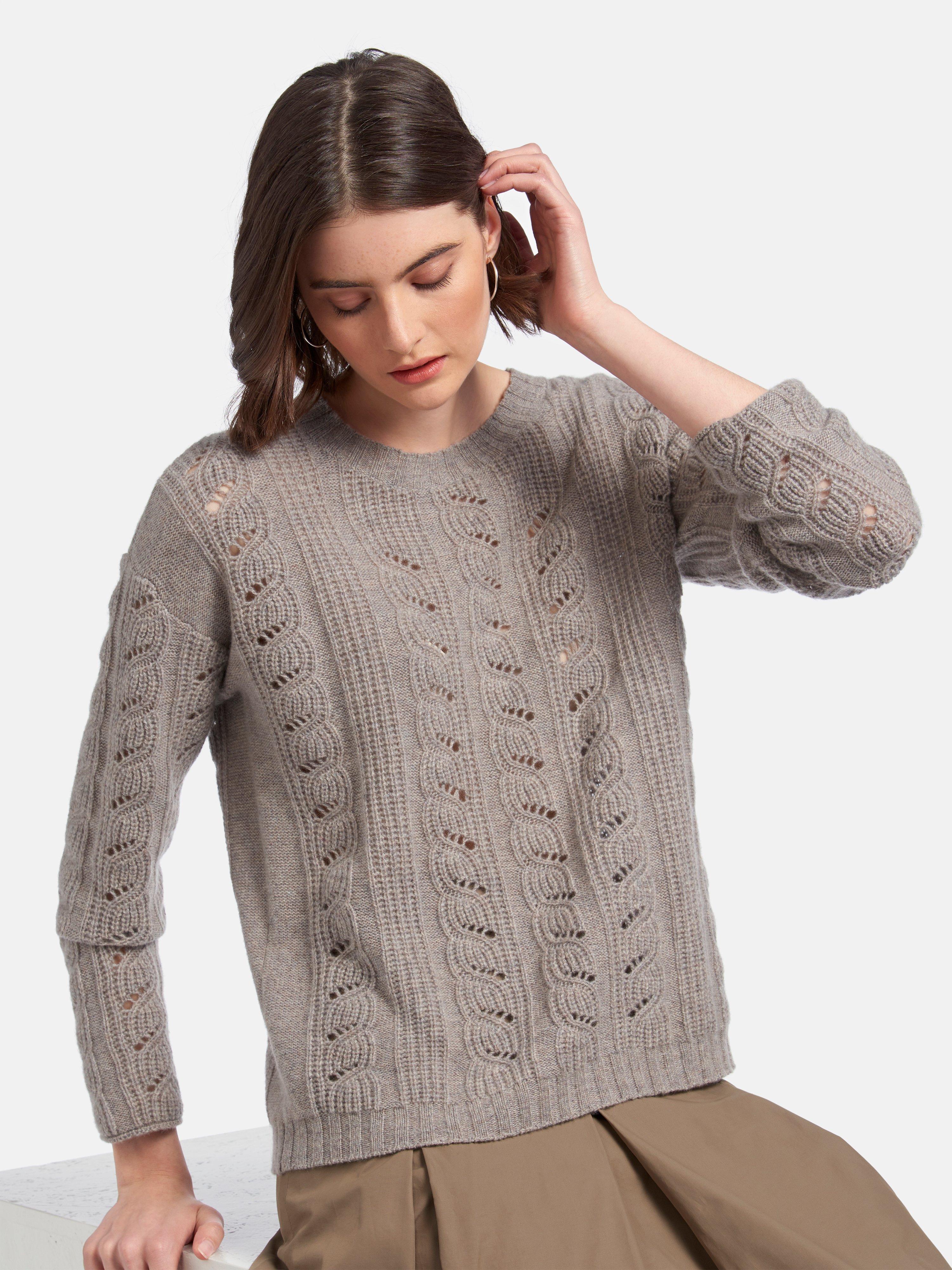 include - Rundhals-Pullover aus 100% Premium-Kaschmir