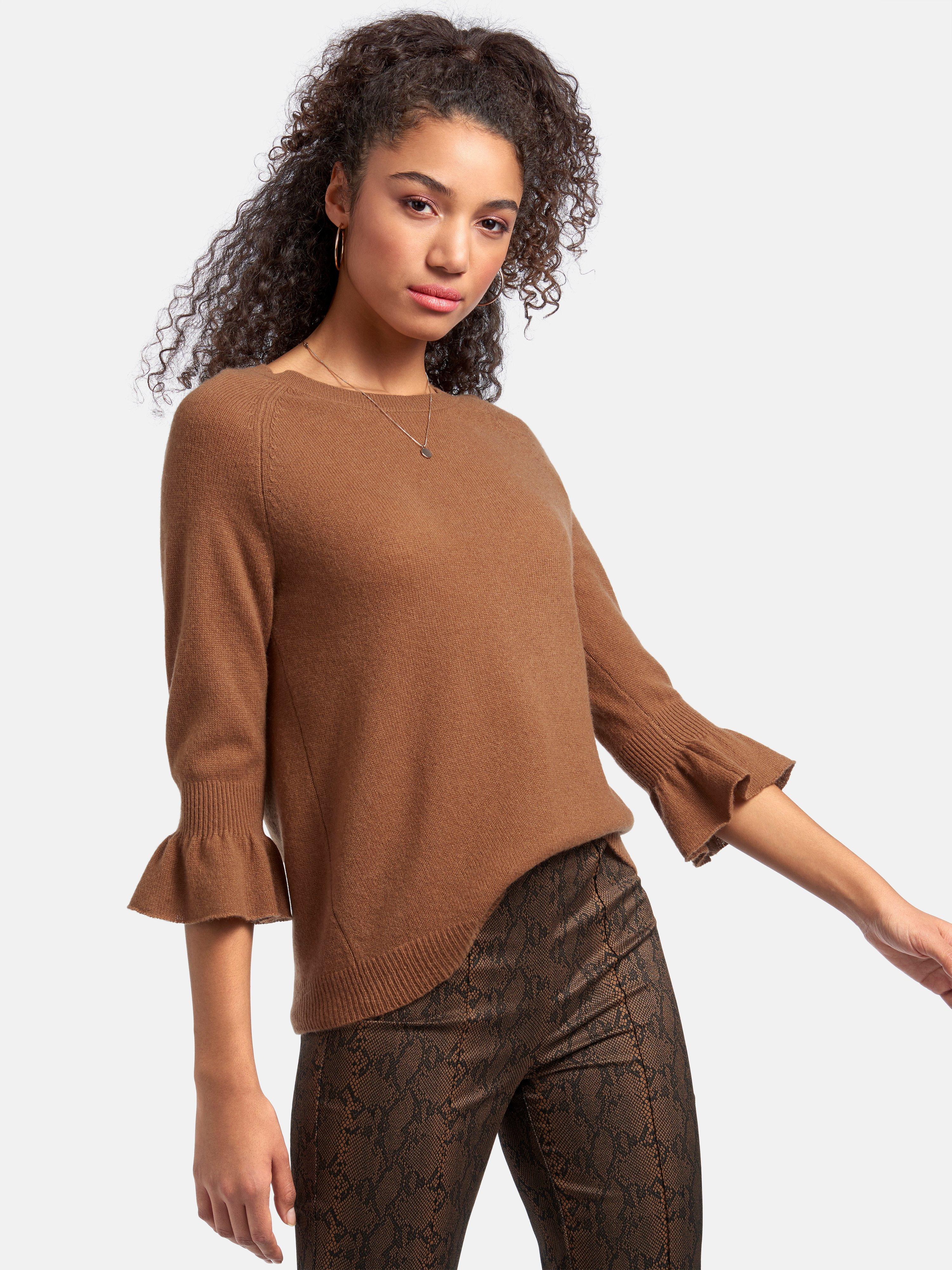 Peter Hahn Cashmere - Trui van 100% kasjmier met ronde hals