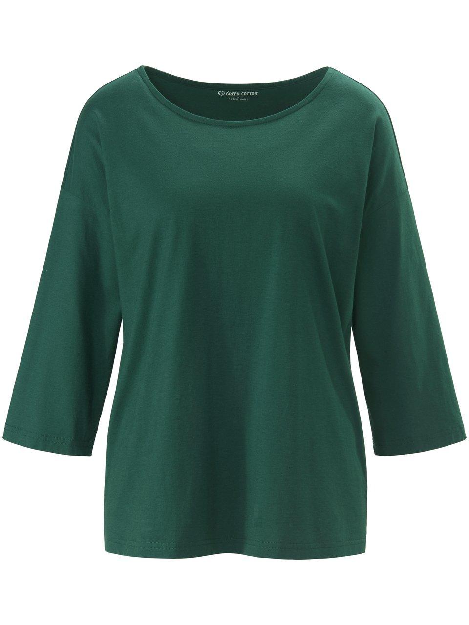 Shirt 100% katoen ronde hals Van Green Cotton groen