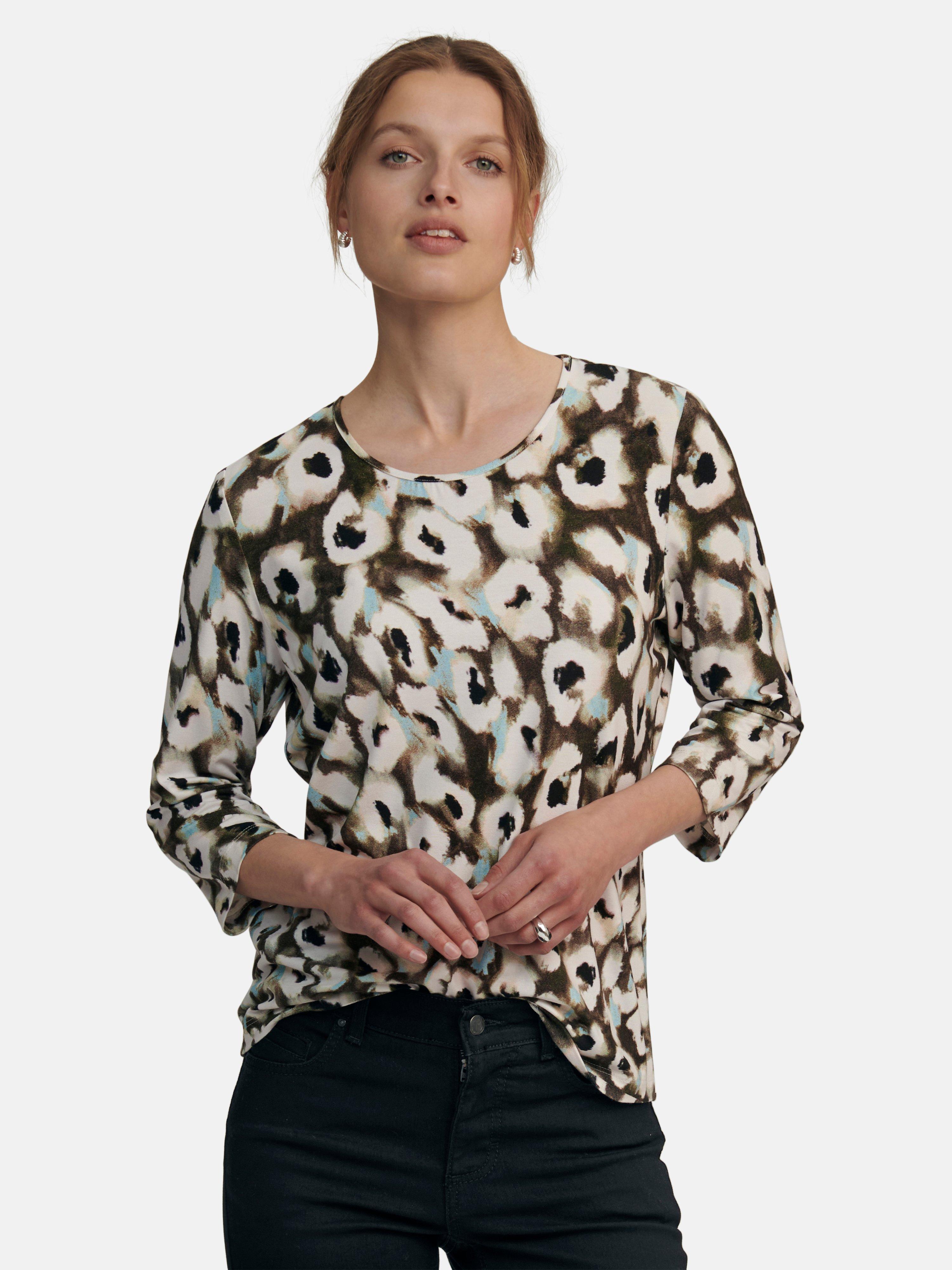 mayfair by Peter Hahn - Round neck top with print - multicoloured