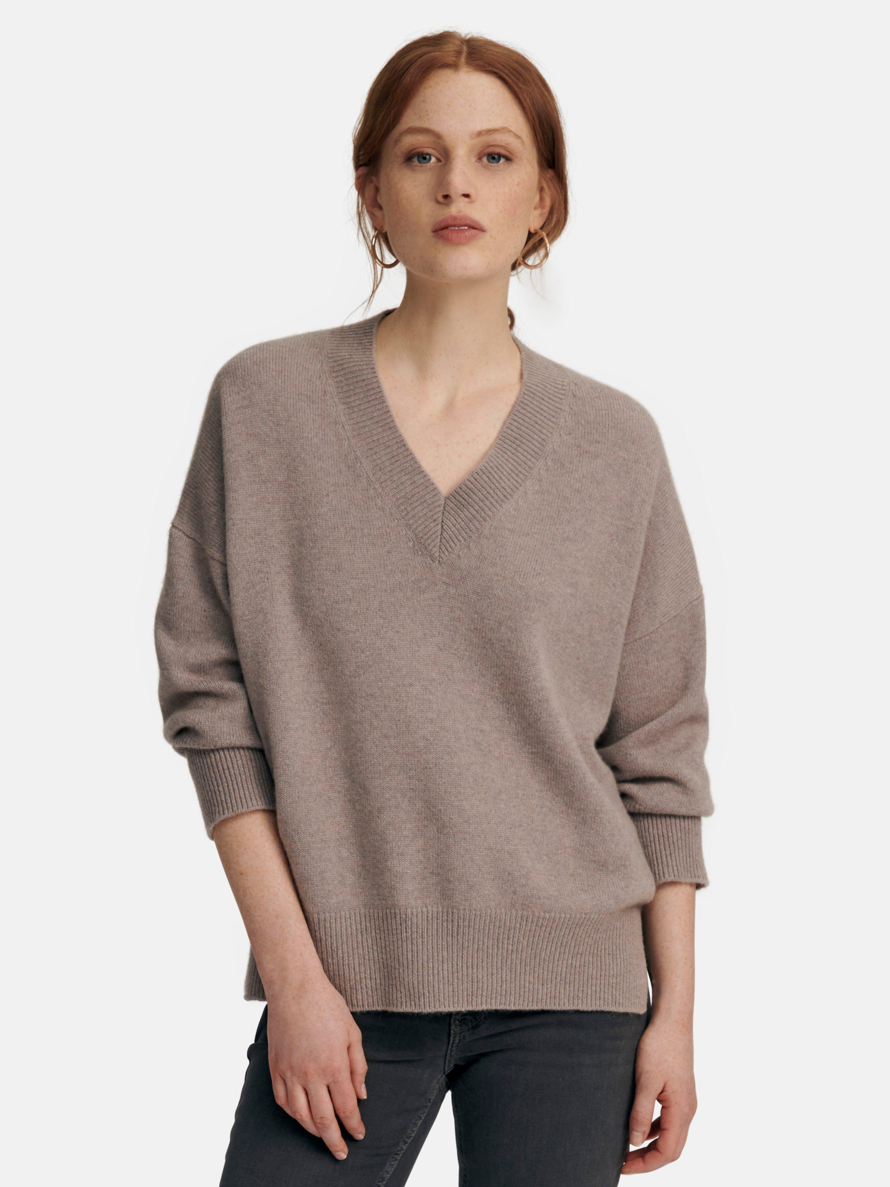 include - Trui van 100% kasjmier met V-hals