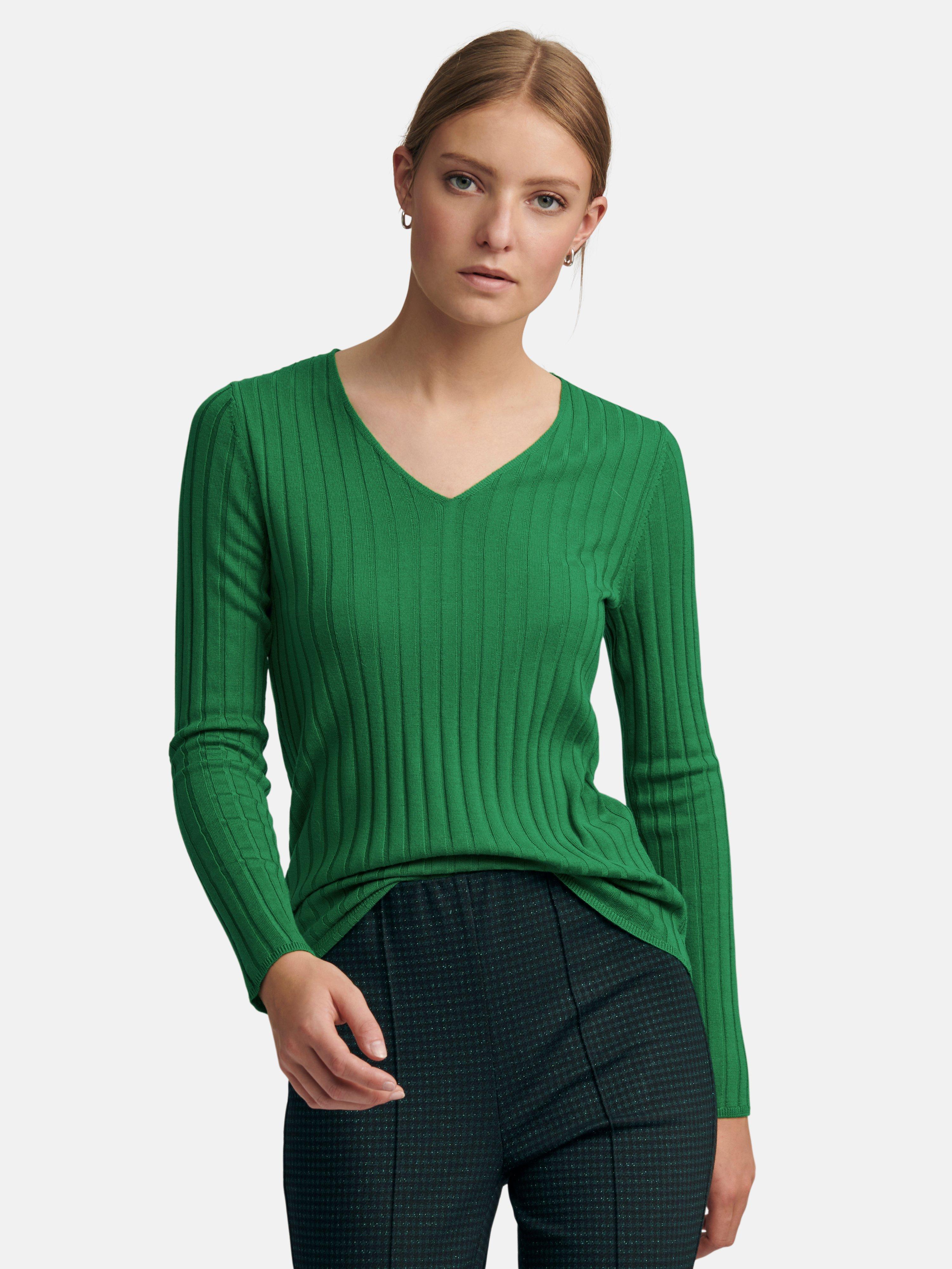 Peter Hahn - V-Pullover 100% Schurwolle Biella Yarn
