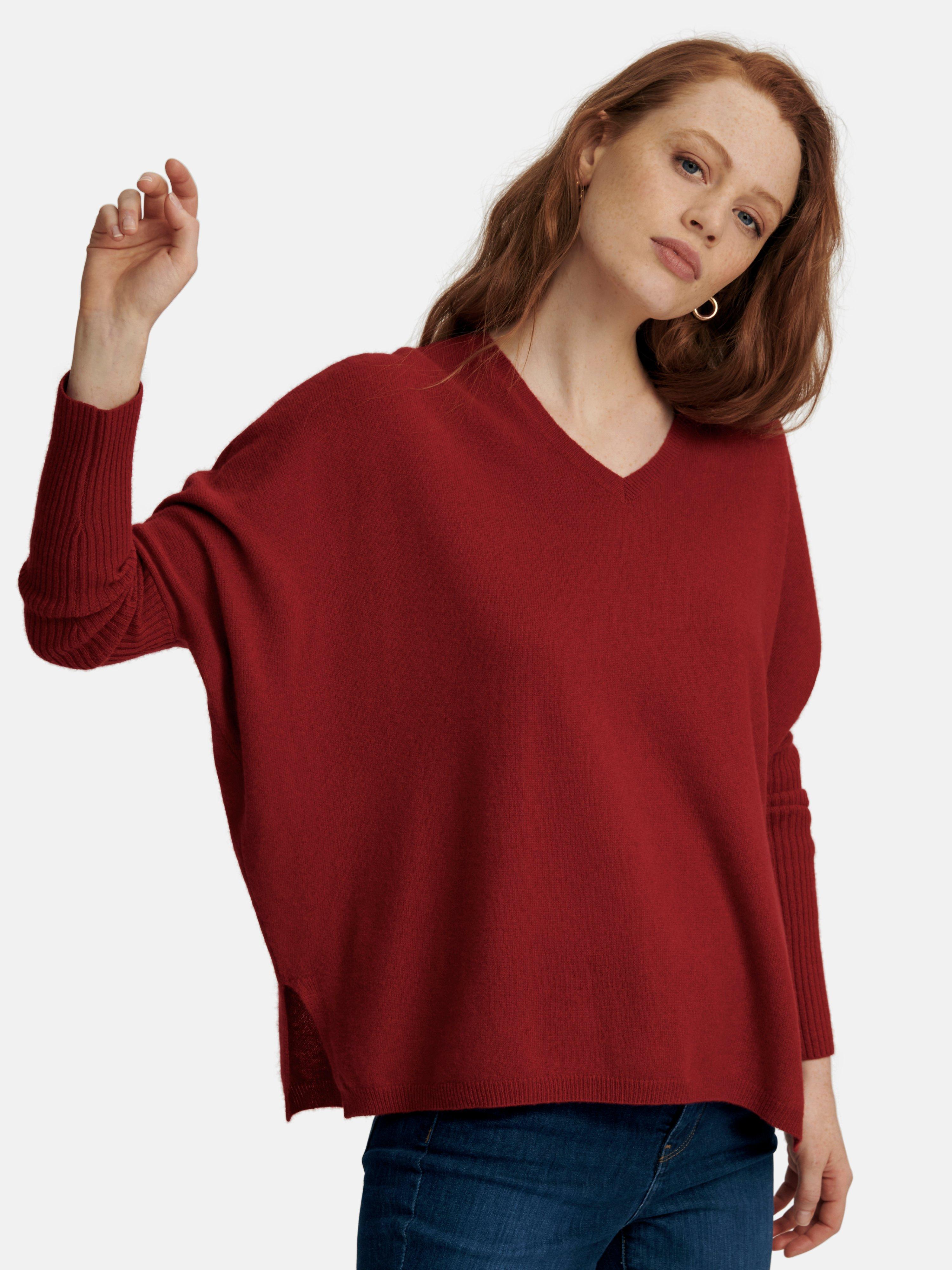 include - V-Pullover aus 100% Premium-Kaschmir