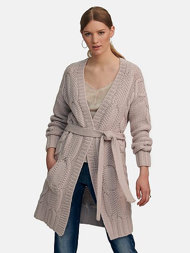 include - Knitted coat in 100% cashmere