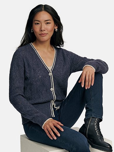 include - Cardigan made of cashmere and silk