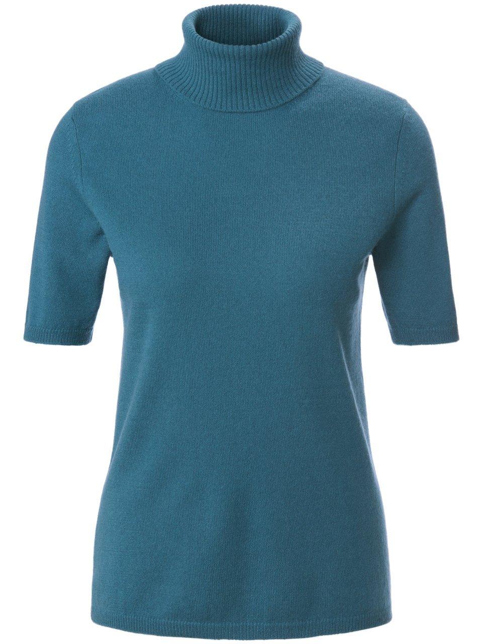 Rollkragen-Pullover aus 100% Premium-Kaschmir Peter Hahn Cashmere türkis günstig online kaufen