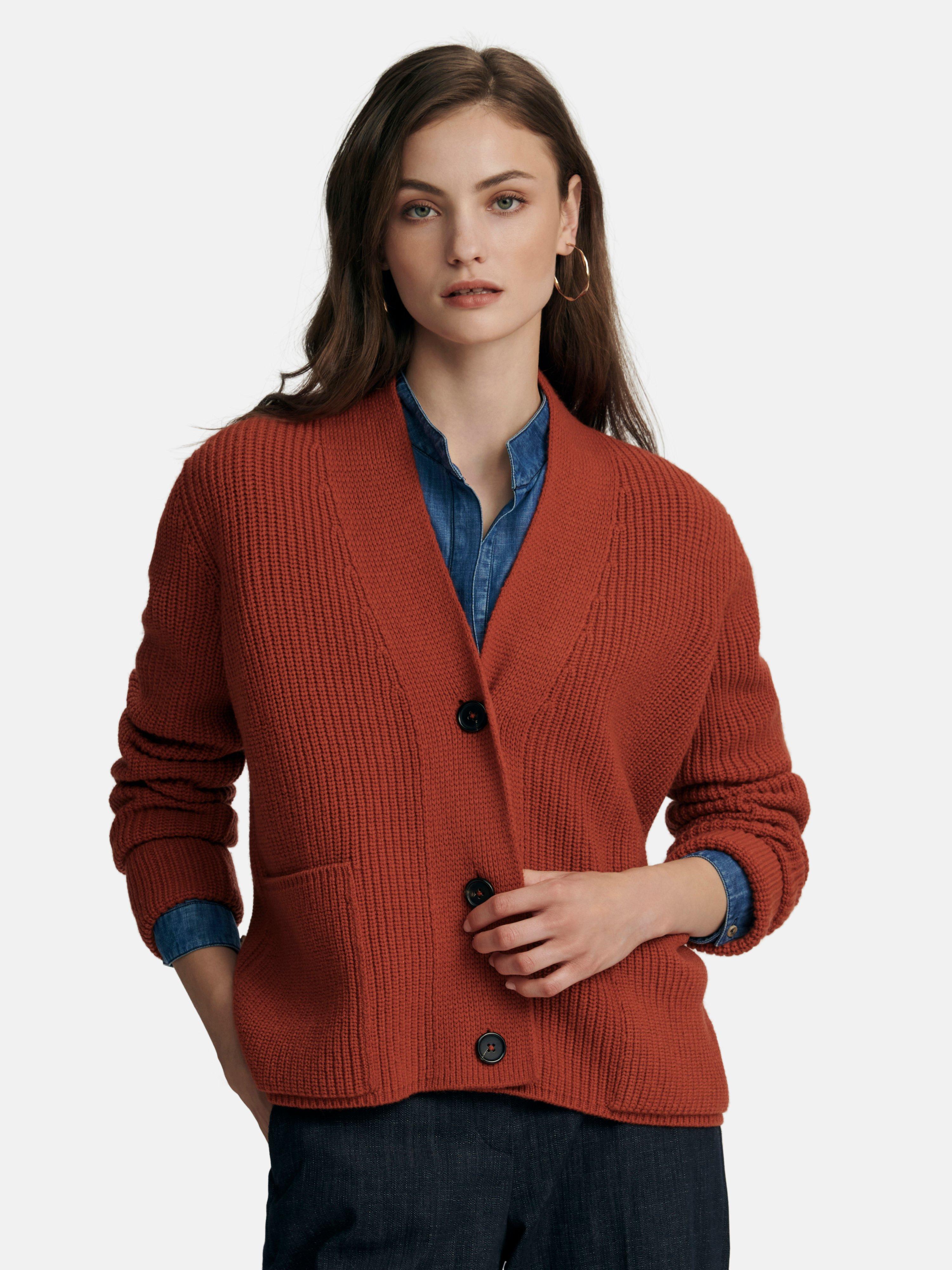 Fadenmeister Berlin - Strickjacke mit V-Ausschnitt