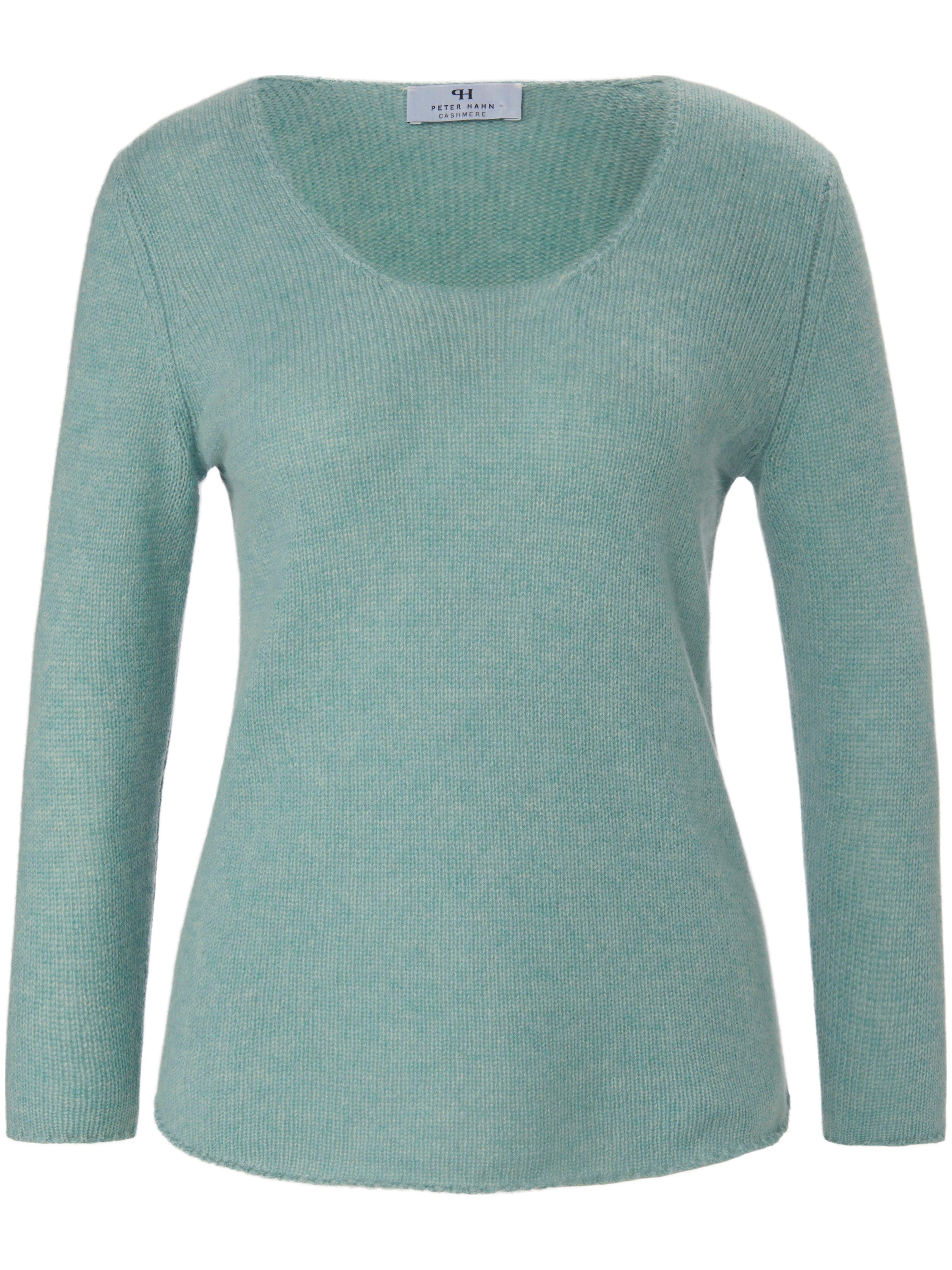 Pullover aus 100% Premium-Kaschmir Peter Hahn Cashmere türkis günstig online kaufen