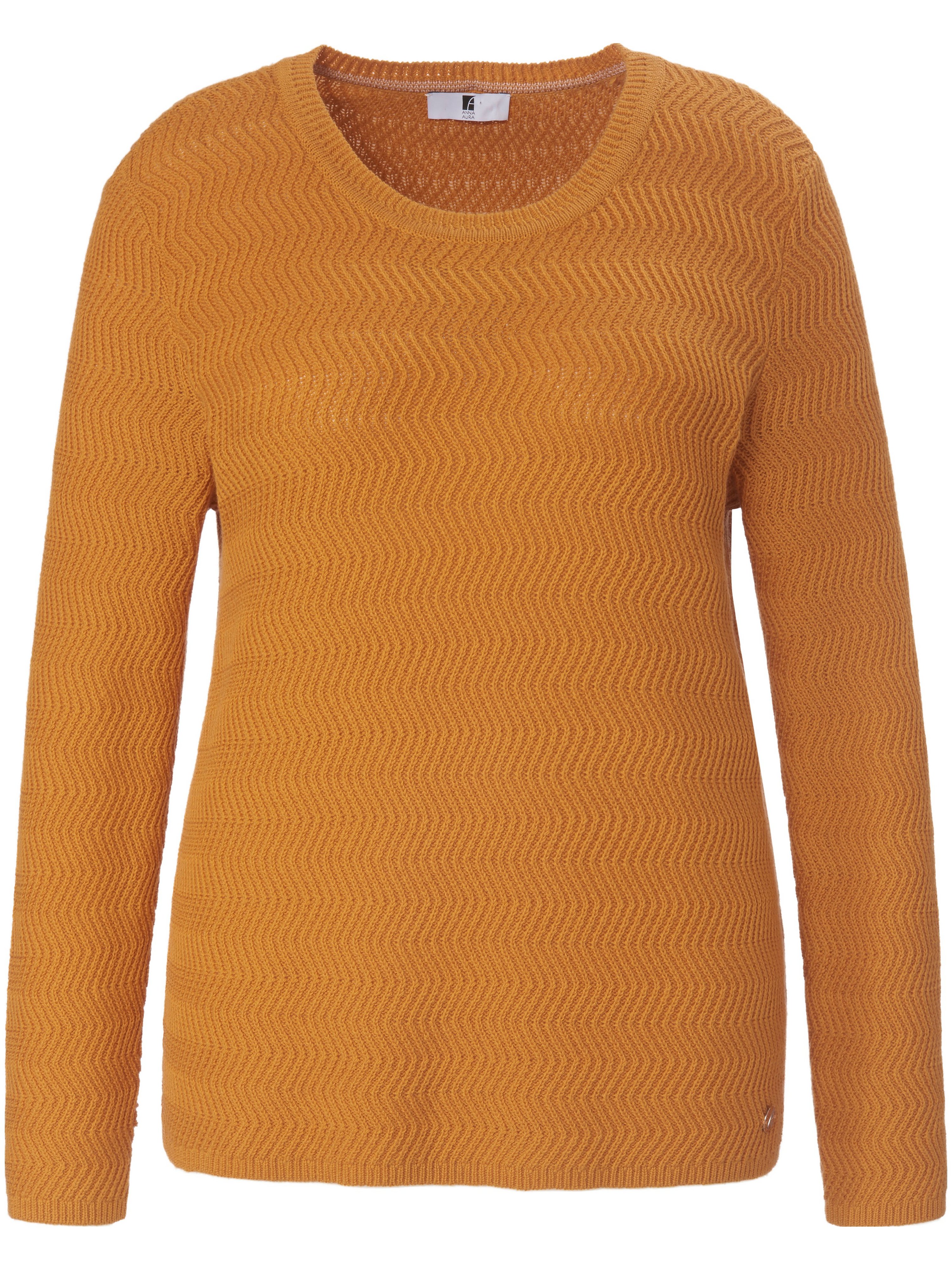 Le pull avec motif zigzag  Anna Aura orange